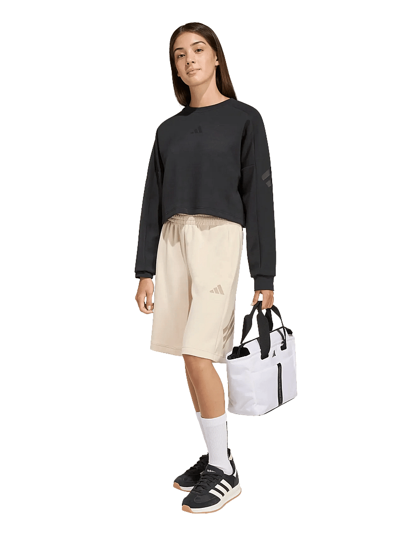 adidas Sportswear - JG FI 3S CREW - sweatshirts - black/black - 3