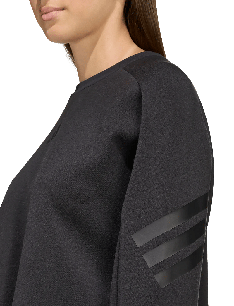 adidas Sportswear - JG FI 3S CREW - sweatshirts - black/black - 5