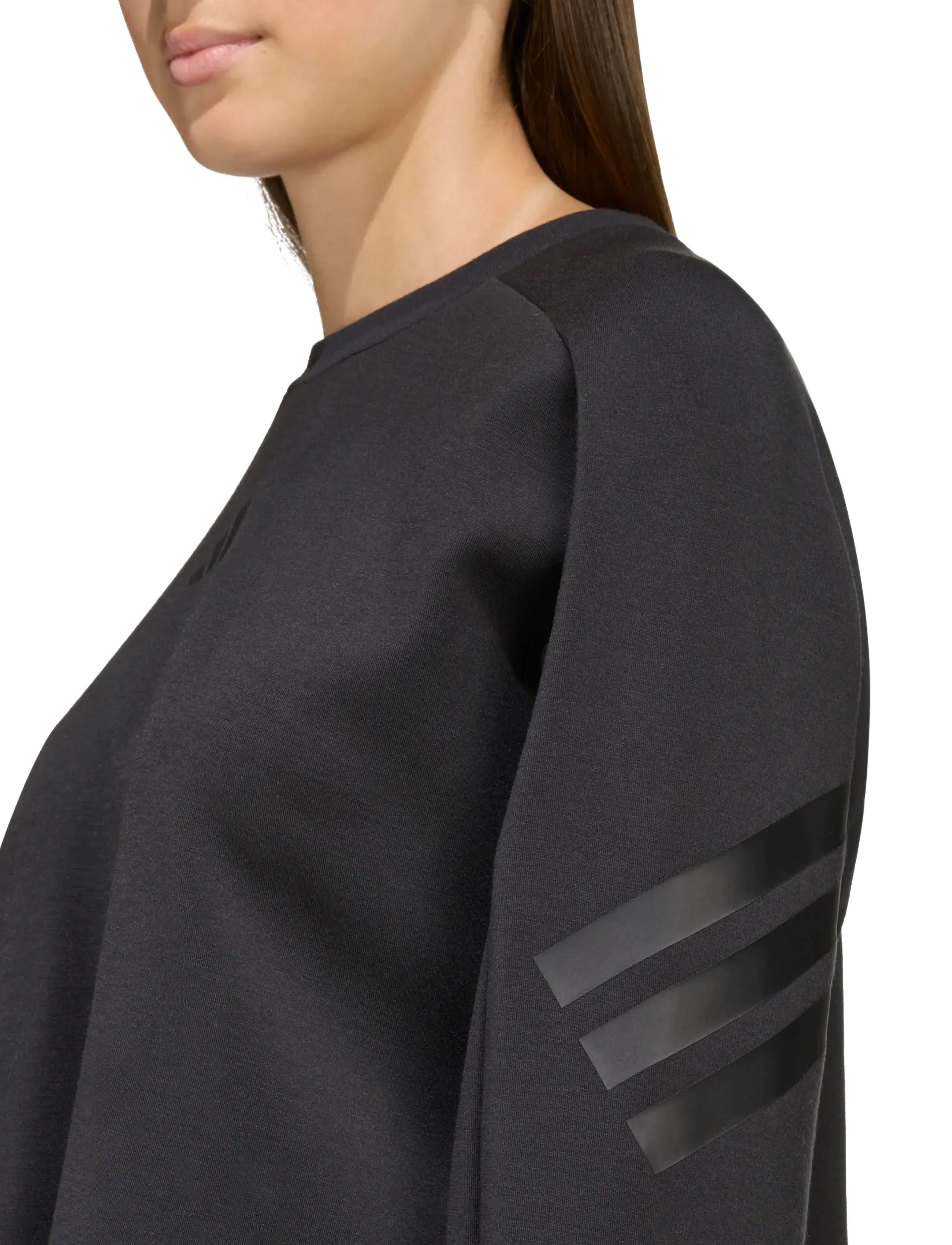 adidas Sportswear - JG FI 3S CREW - sweats - black/black - 5