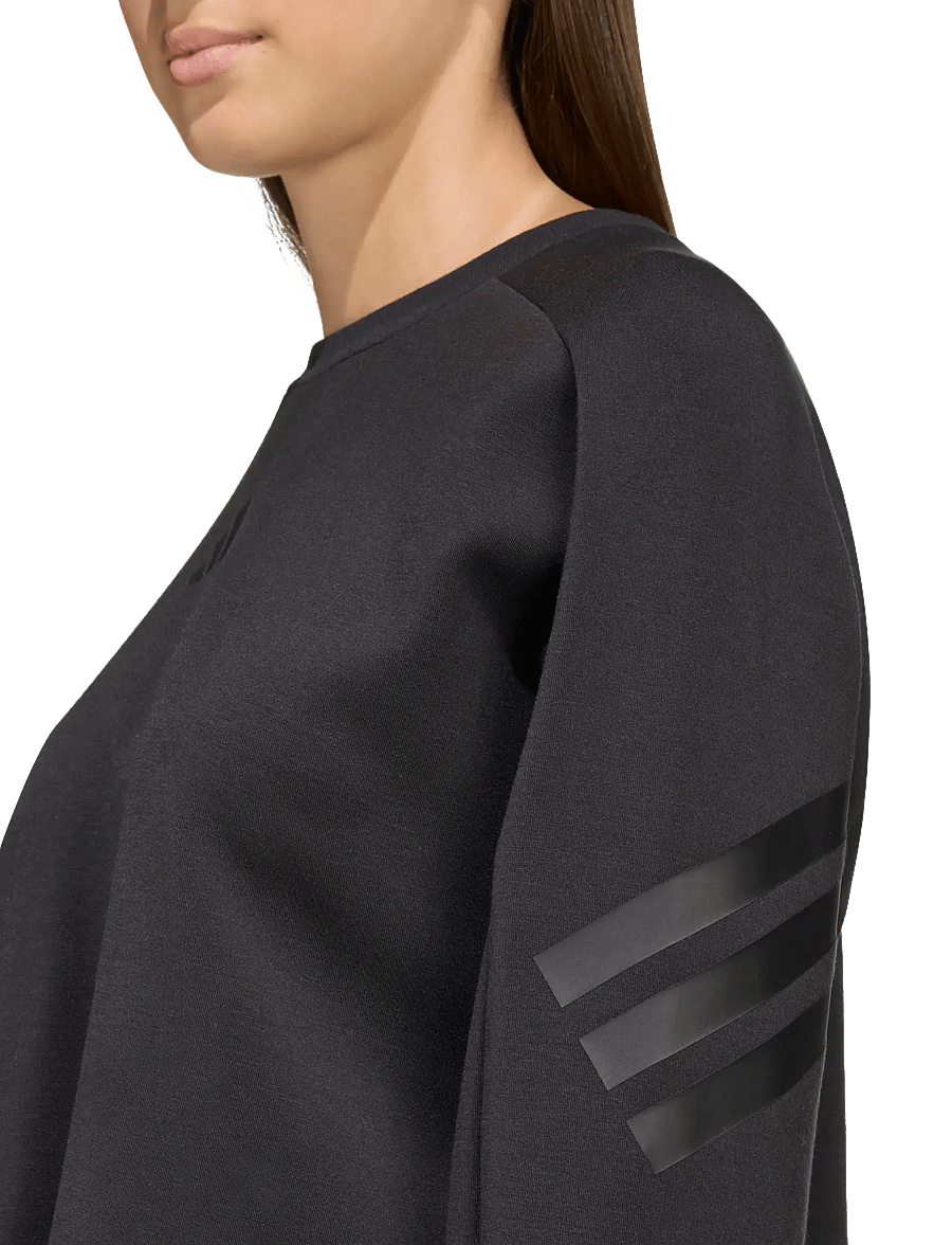 adidas Sportswear - JG FI 3S CREW - sweatshirts - black/black - 5