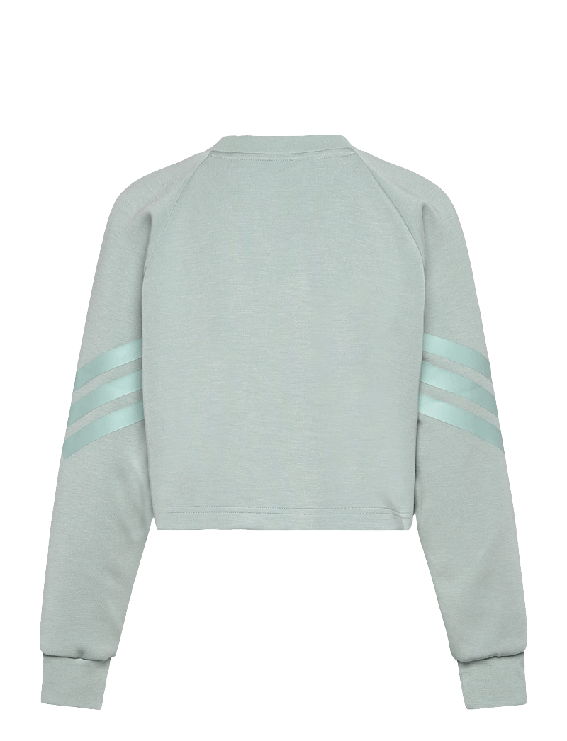 adidas Sportswear - JG FI 3S CREW - sweatshirts - wosa/tacgrn - 2