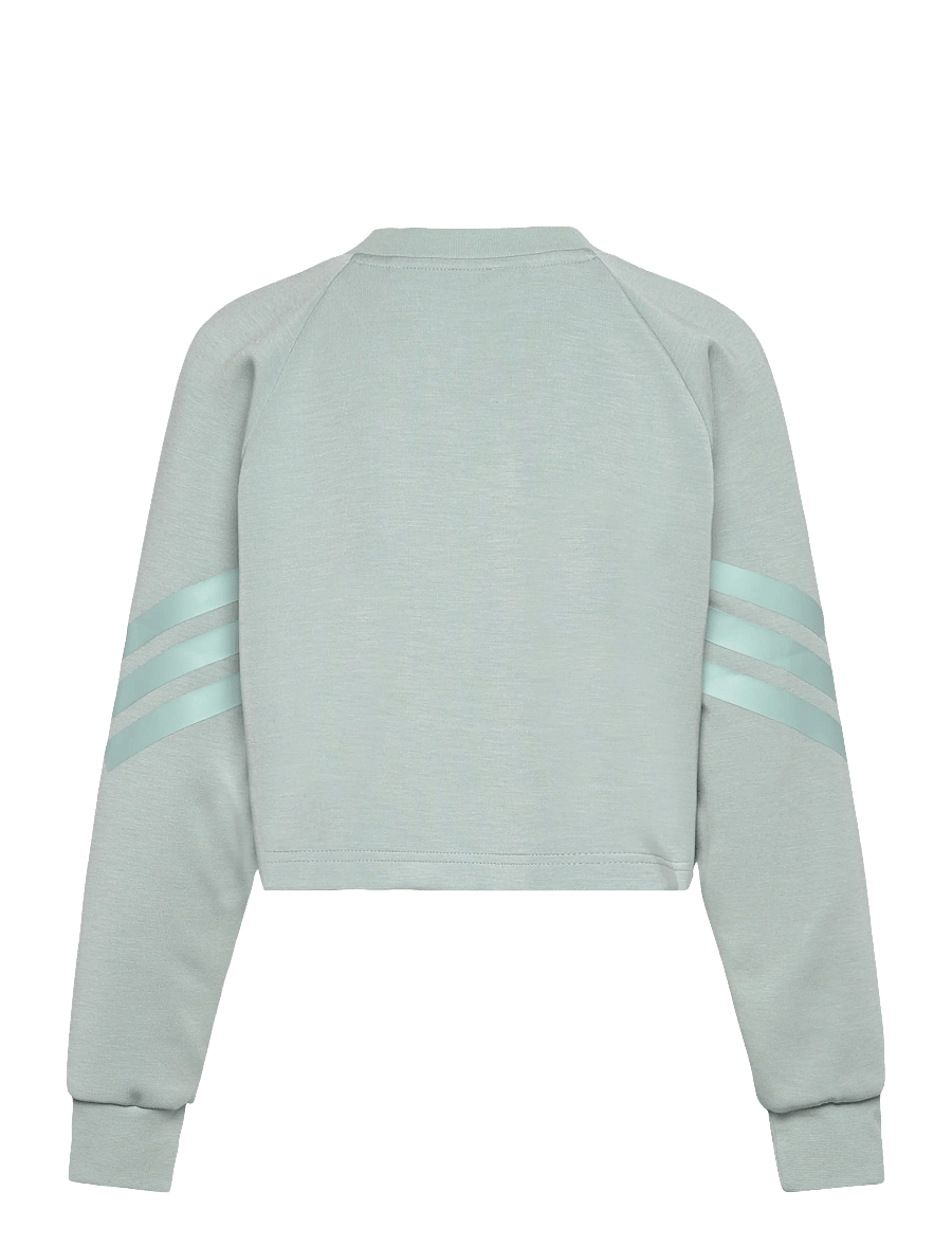 adidas Sportswear - JG FI 3S CREW - sweatshirts - wosa/tacgrn - 2