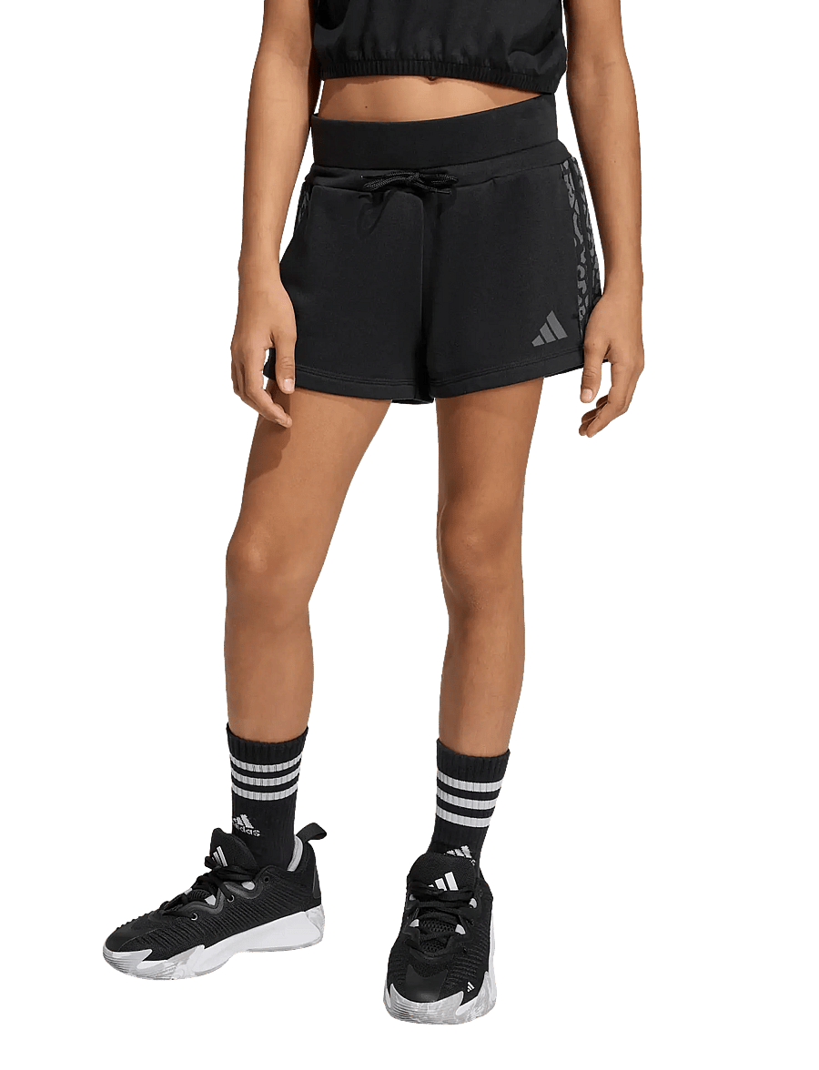 adidas Sportswear - JG AN 3S FT SH - sport-shorts - black/white - 4