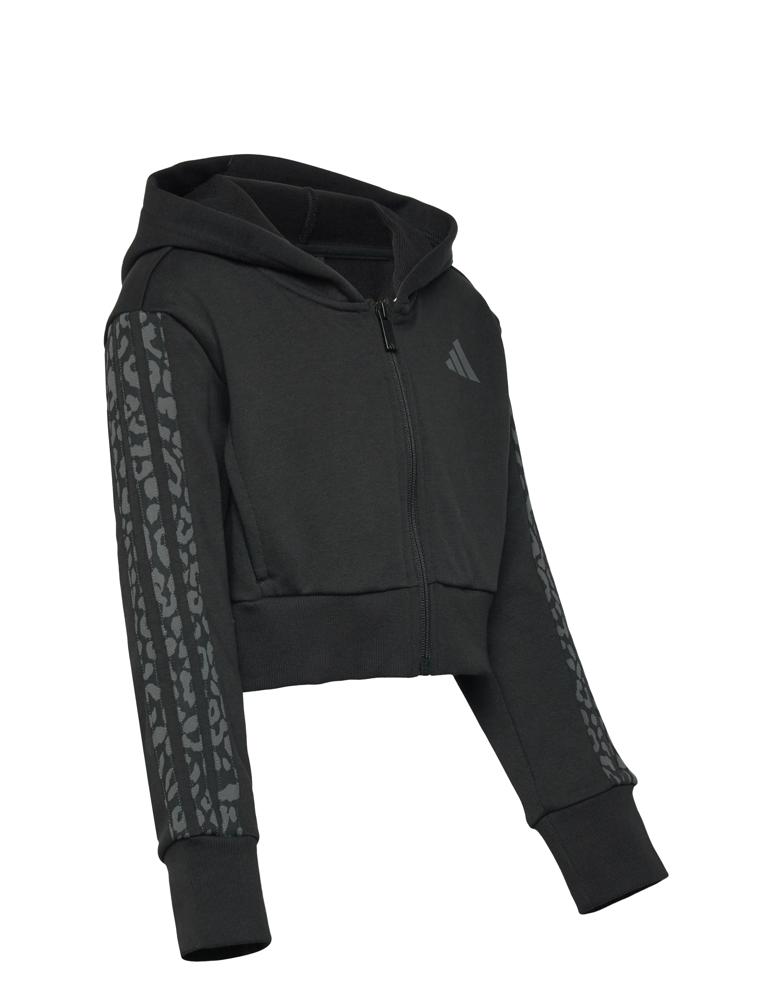 adidas Sportswear - JG AN 3S FT FZ - kapuzenpullover - black/white - 3