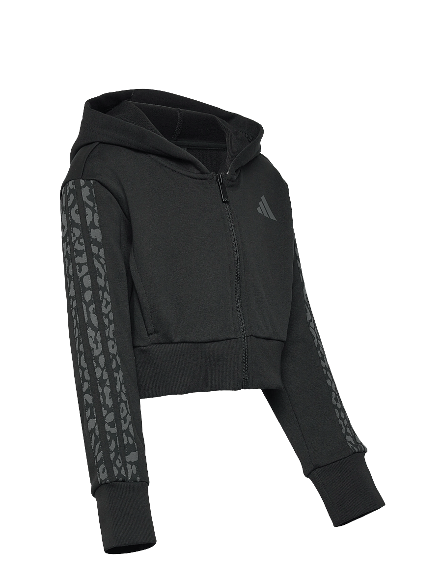 adidas Sportswear - JG AN 3S FT FZ - kapuzenpullover - black/white - 3