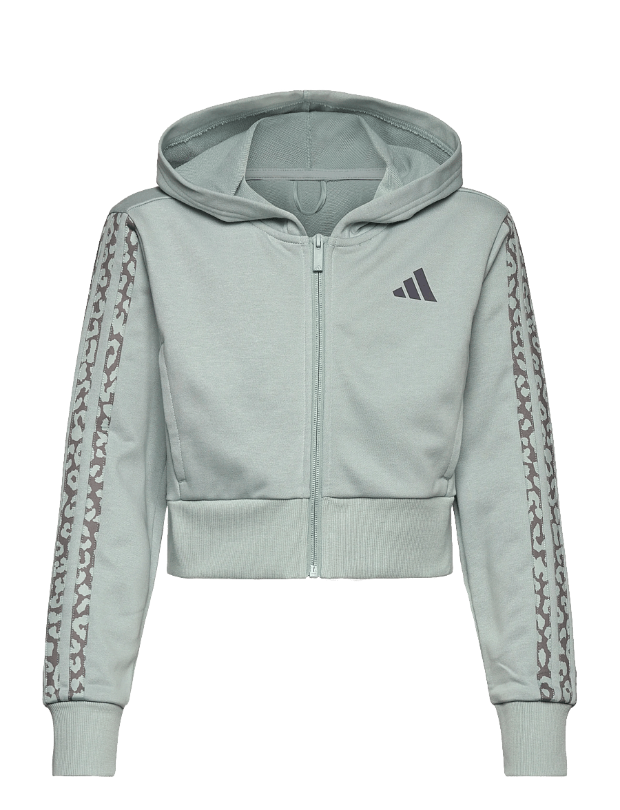 adidas Sportswear - JG AN 3S FT FZ - kapuzenpullover - wosa/auon - 0