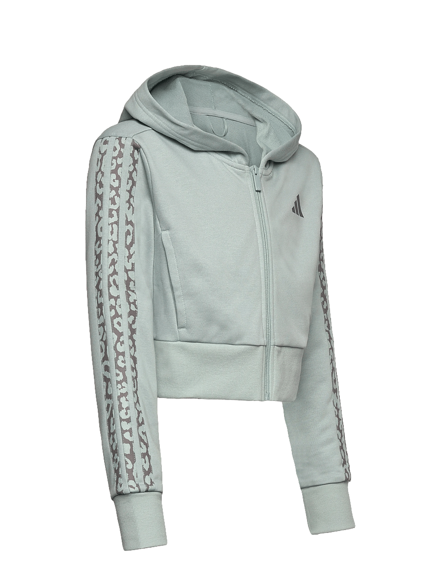 adidas Sportswear - JG AN 3S FT FZ - kapuzenpullover - wosa/auon - 2