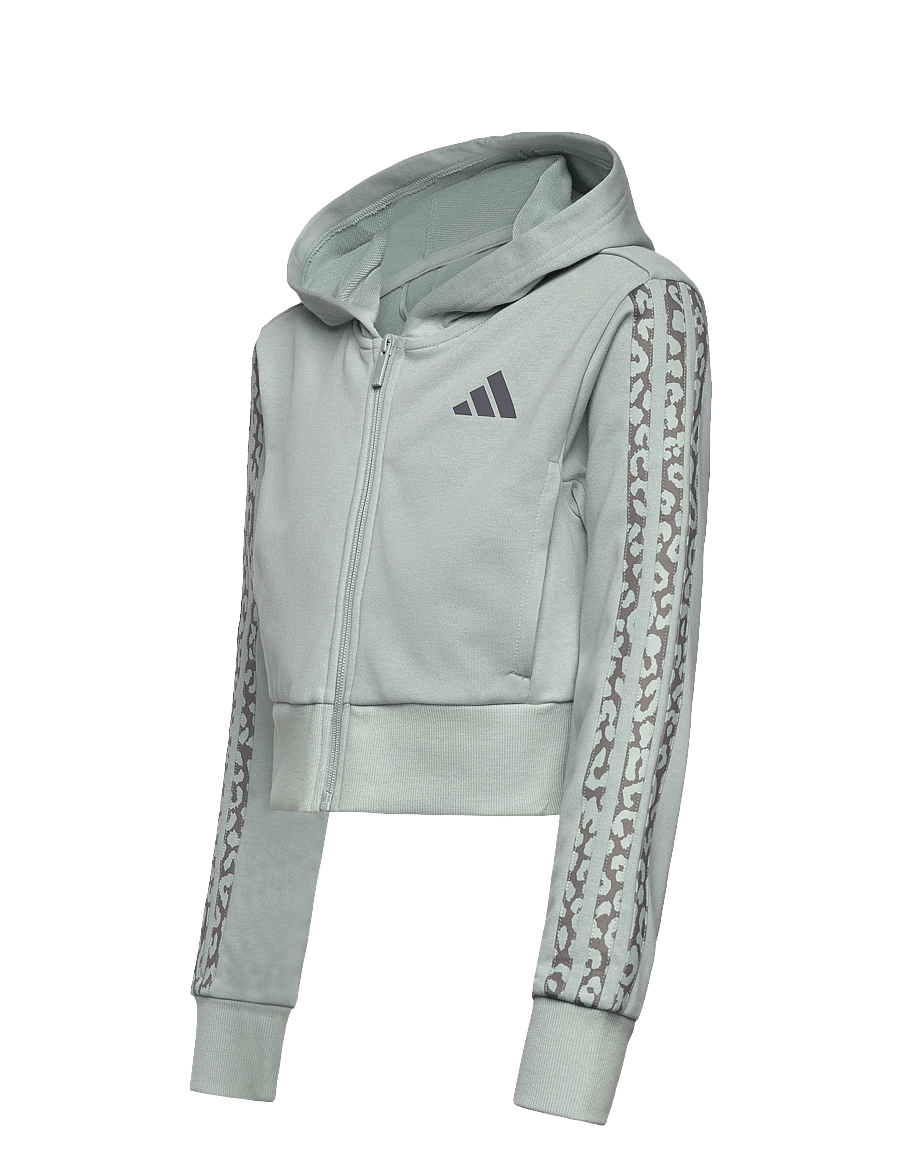 adidas Sportswear - JG AN 3S FT FZ - kapuzenpullover - wosa/auon - 3