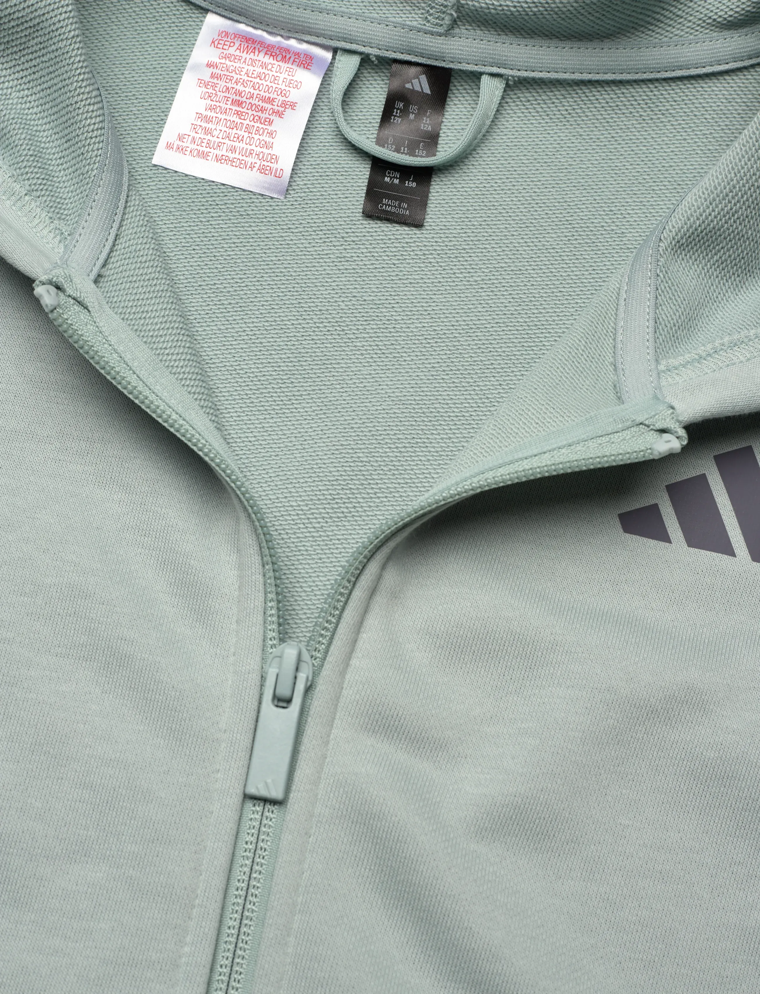 adidas Sportswear - JG AN 3S FT FZ - pulls a capuche - wosa/auon - 4