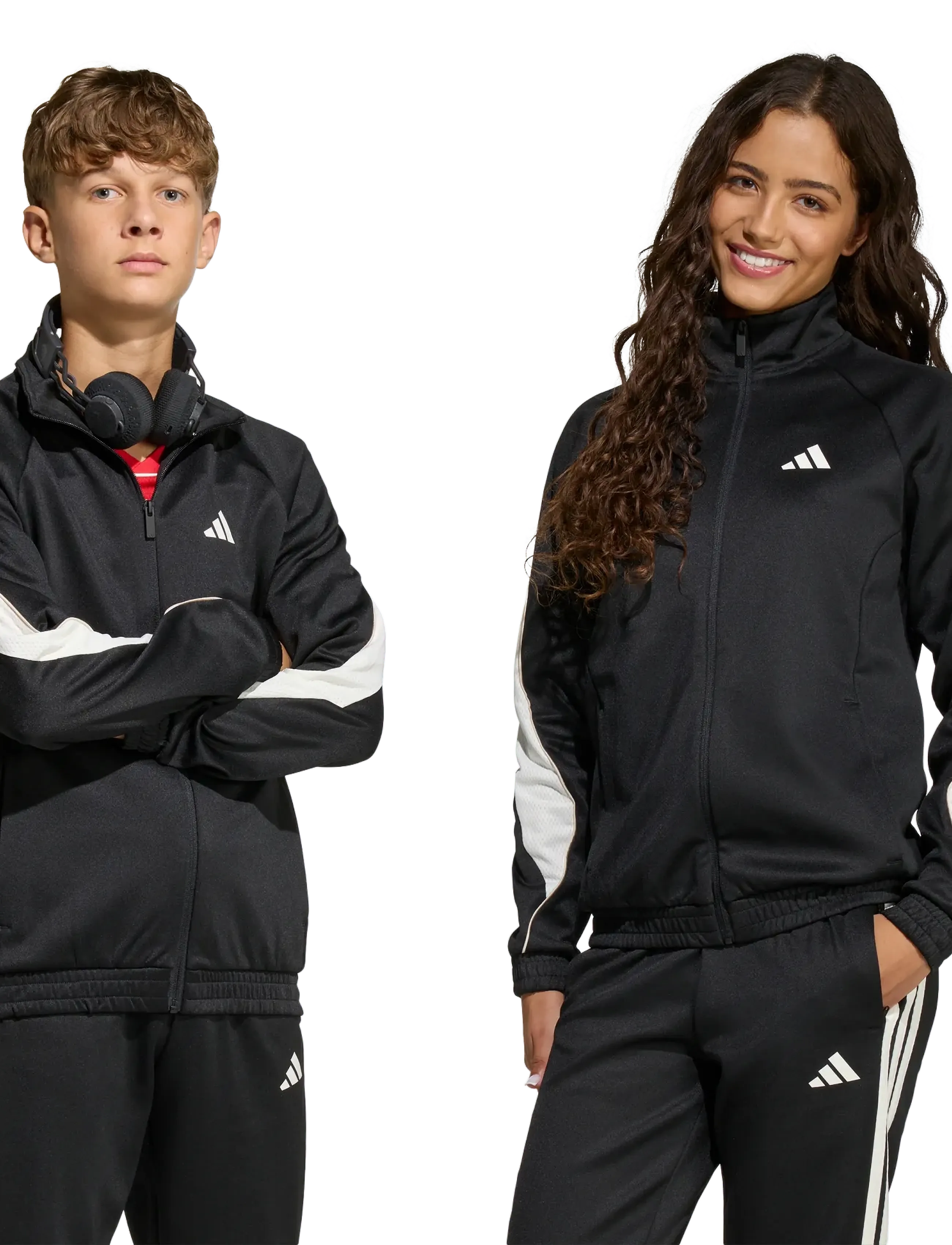 adidas Sportswear - J STD TRCK JKT - black/owhite - 2