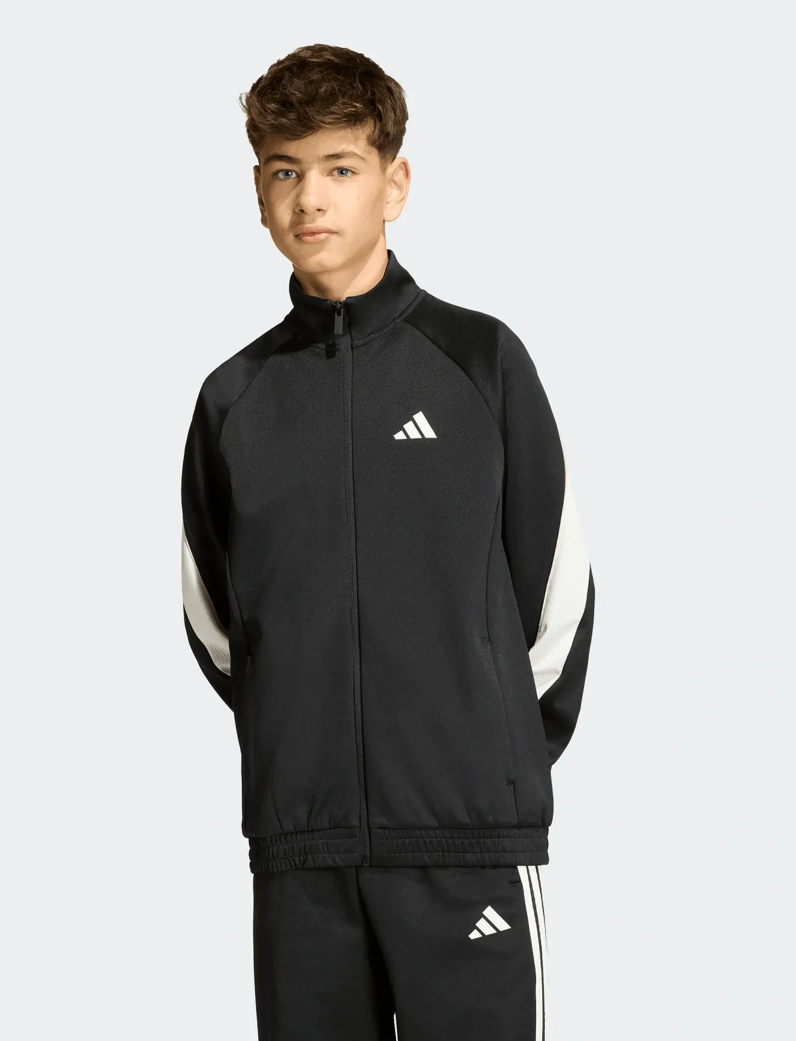 adidas Sportswear - J STD TRCK JKT - black/owhite - 4