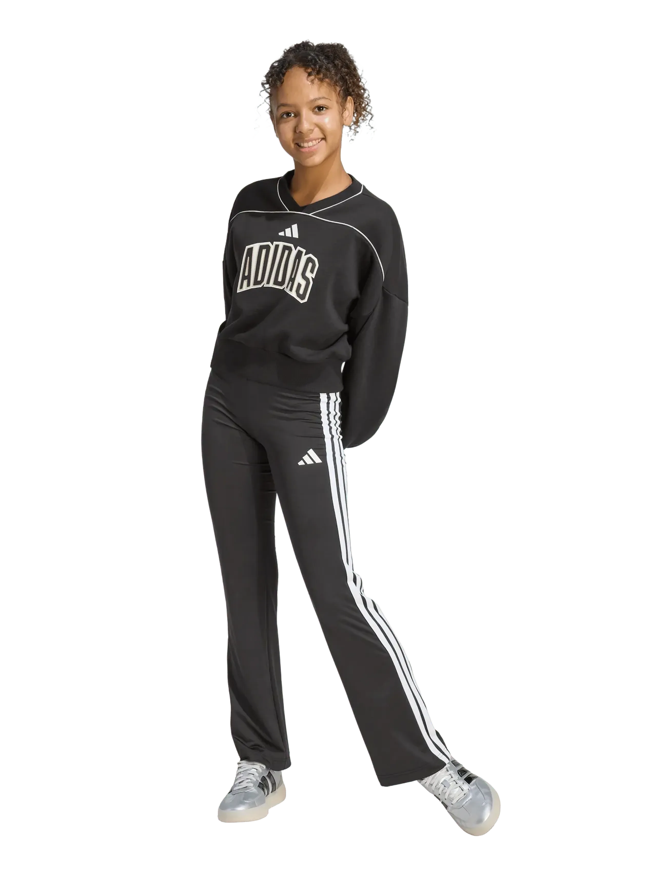adidas Sportswear JG STD SWT - Sweatshirts - BLACK/OWHITE / black