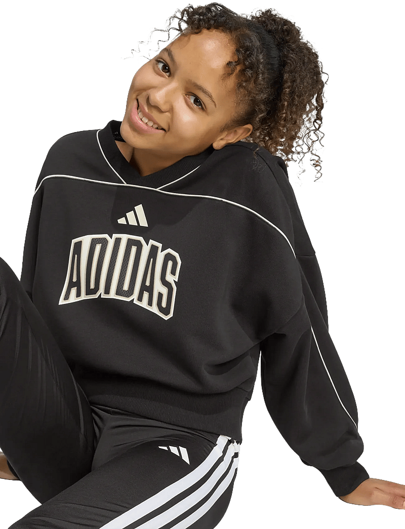 adidas Sportswear - JG STD SWT - sweatshirts - black/owhite - 4