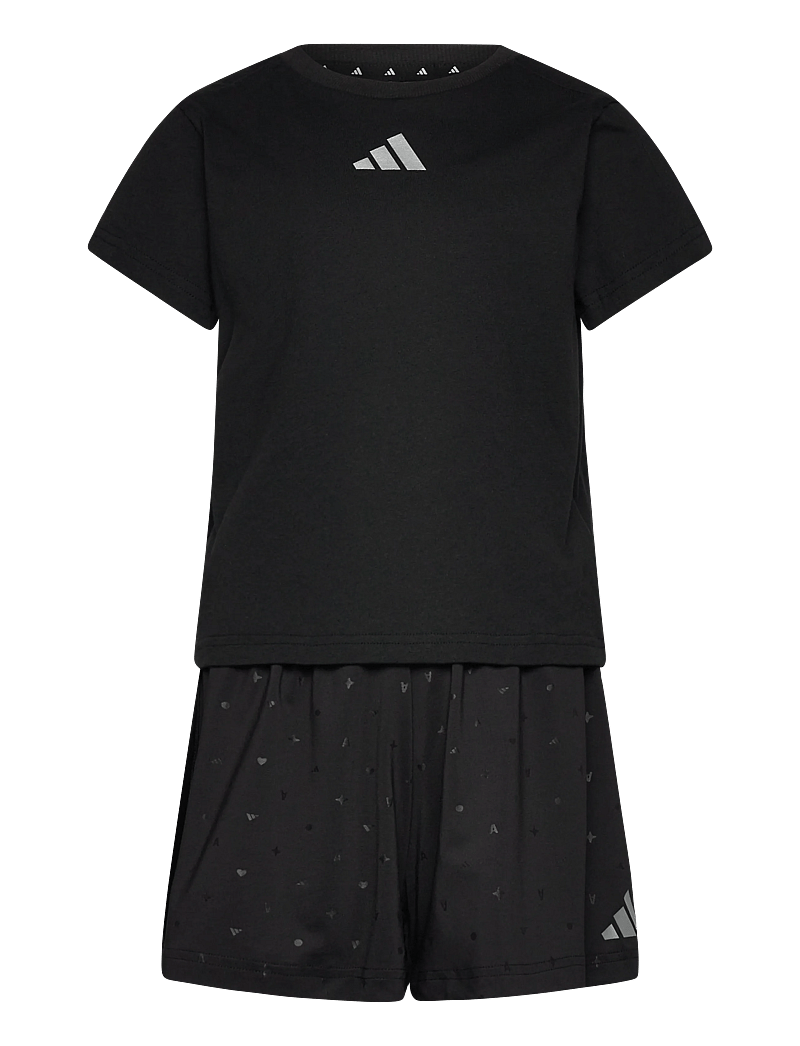 adidas Sportswear - LG GLAM Set - 2-delat set - black/silvmt - 1