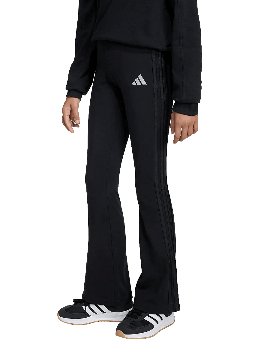 adidas Sportswear - JG GLAM FL LEG - lauf- & trainingstights - black/silvmt - 5