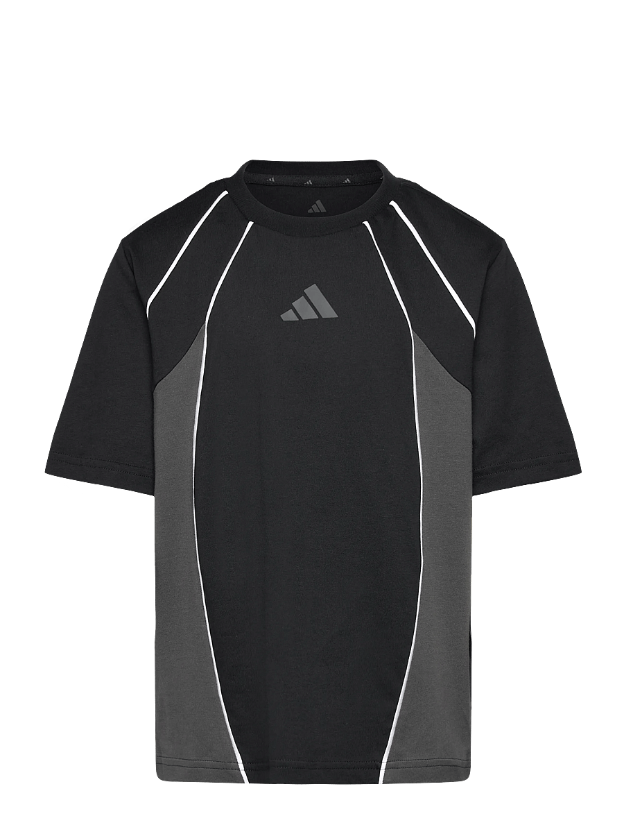 adidas Sportswear - J CB T - sports tops - black/gresix/white - 0