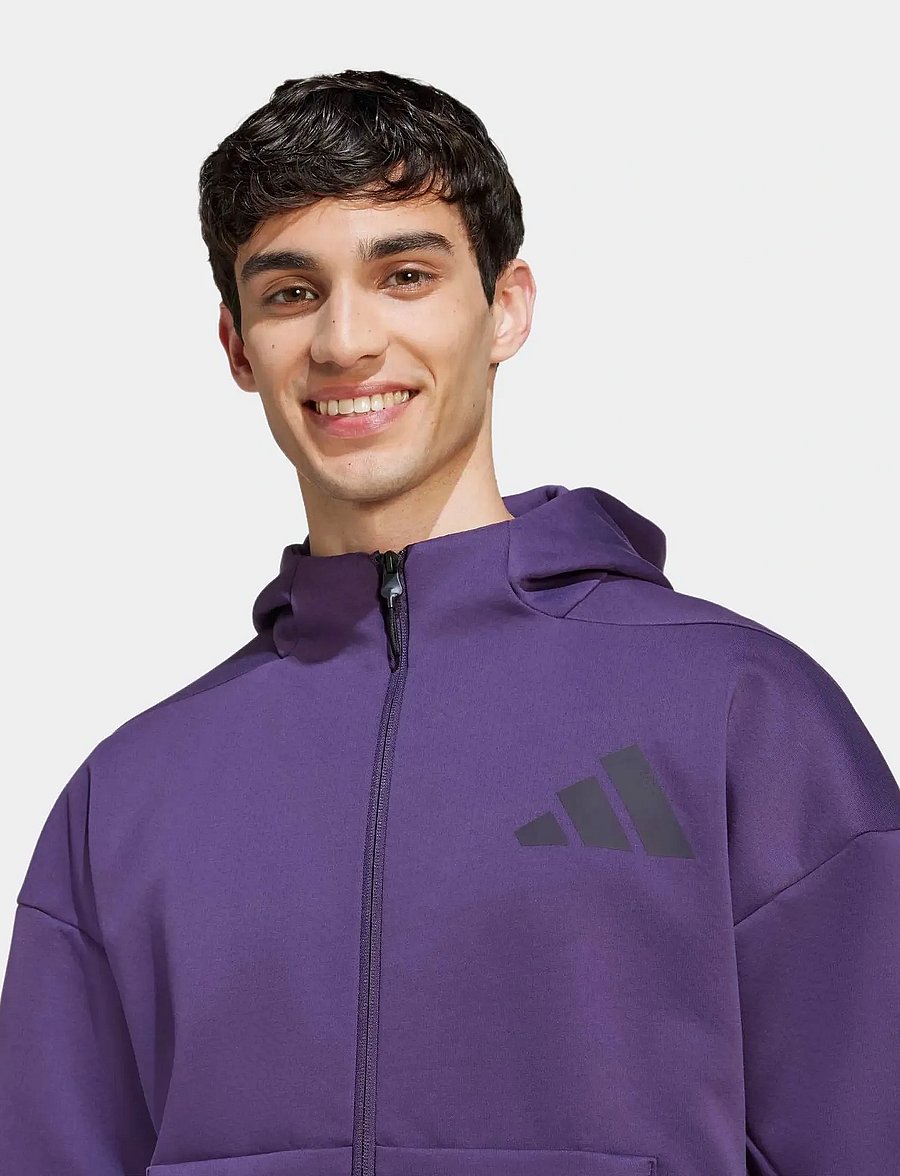 adidas Sportswear - M Z.N.E. FZ - fleece og mellemlag - aurplu - 5