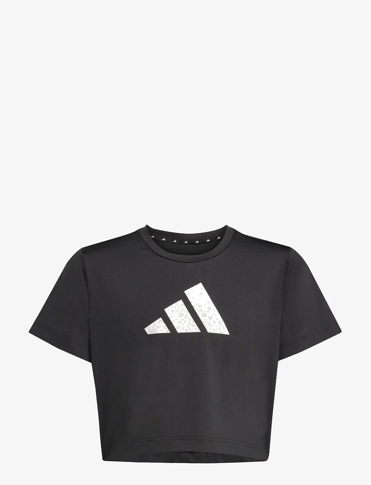 adidas Sportswear - JG TR-ES GL TEE - kortærmede t-shirts - black/silvmt - 1