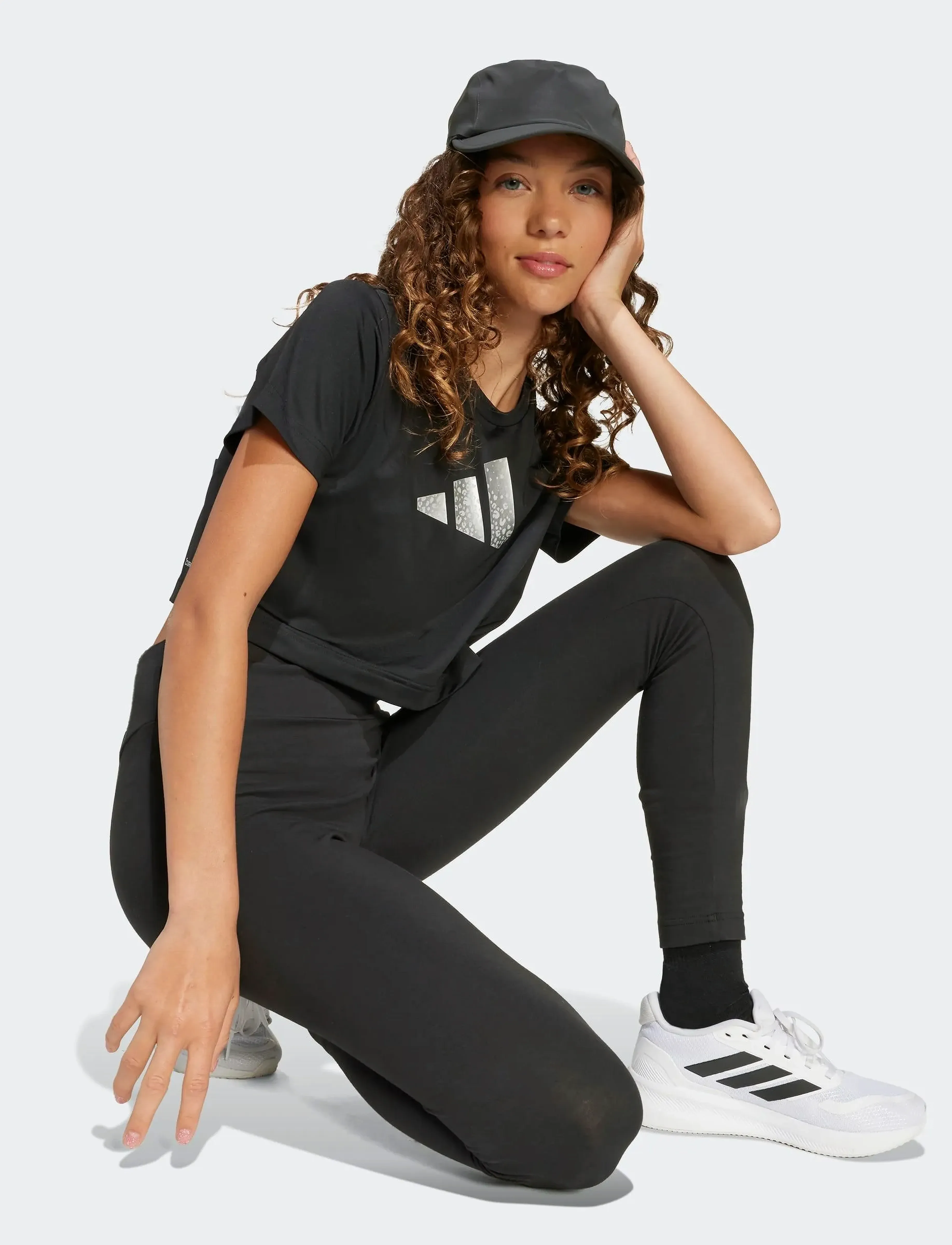adidas Sportswear - JG TR-ES GL TEE - kurzärmelig - black/silvmt - 3