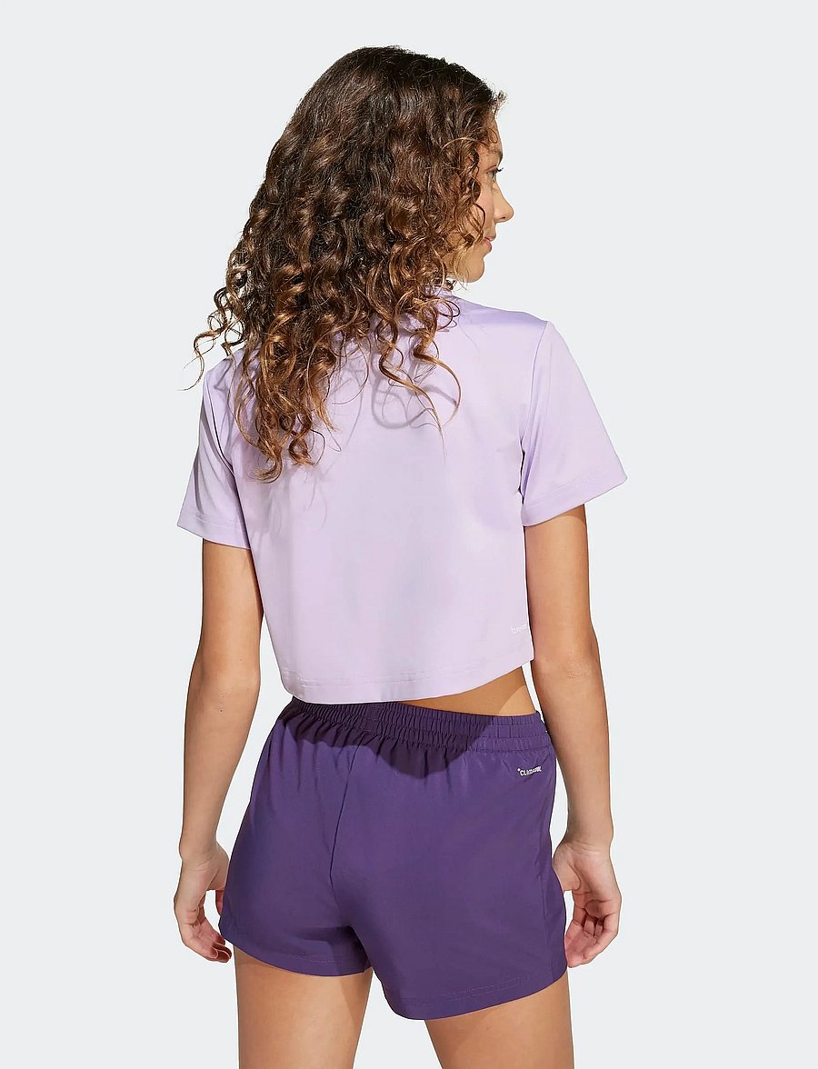 adidas Sportswear - JG TR-ES GL TEE - kurzärmelig - powplu/silvmt - 5