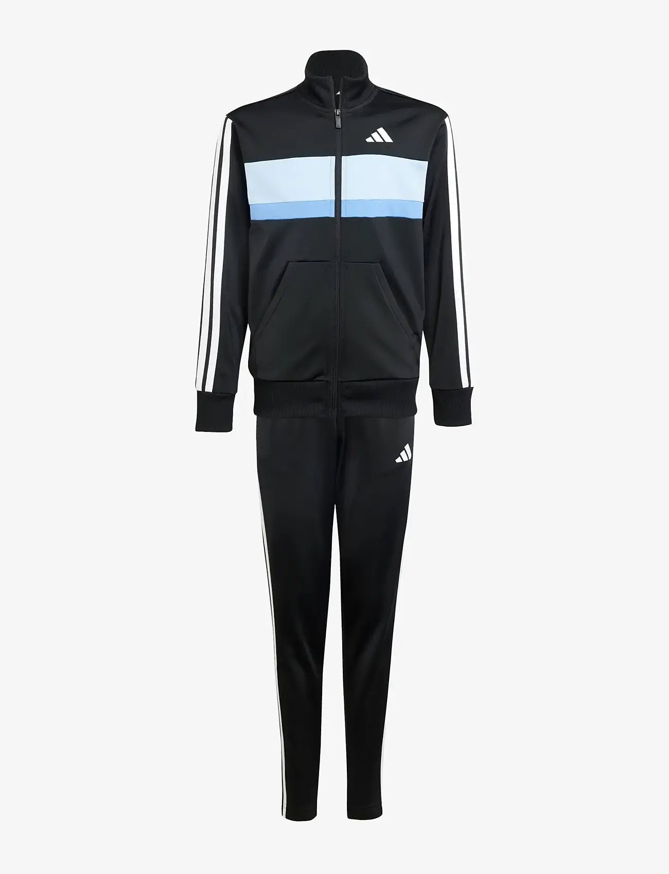 adidas Sportswear - J 3S TIBERIO TS - tracksuits & 2-piece sets - black/globlu/blufus/w - 1
