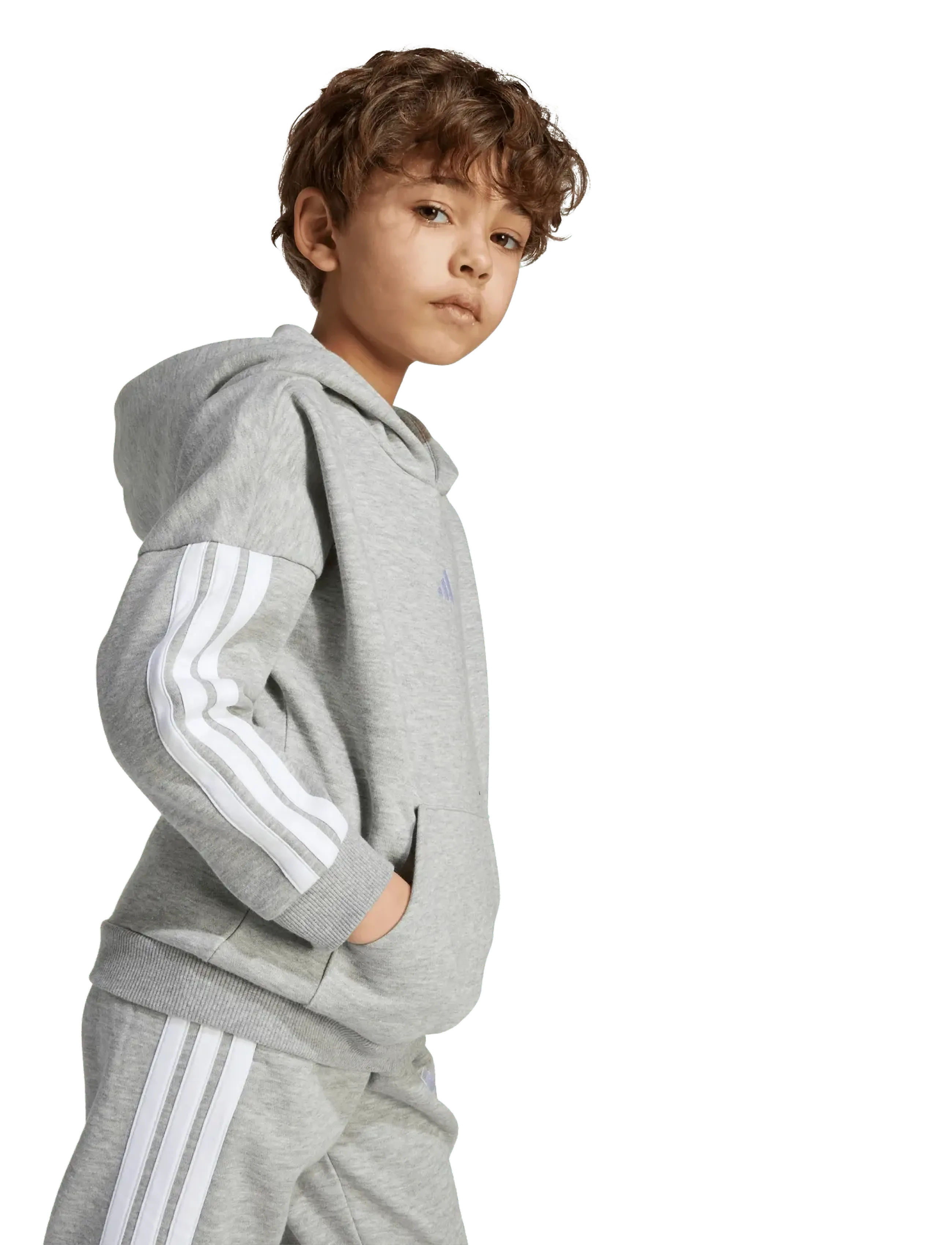 adidas Sportswear - LK 3S ESS FL TS - joggingset & tvådelade set - mgreyh - 4