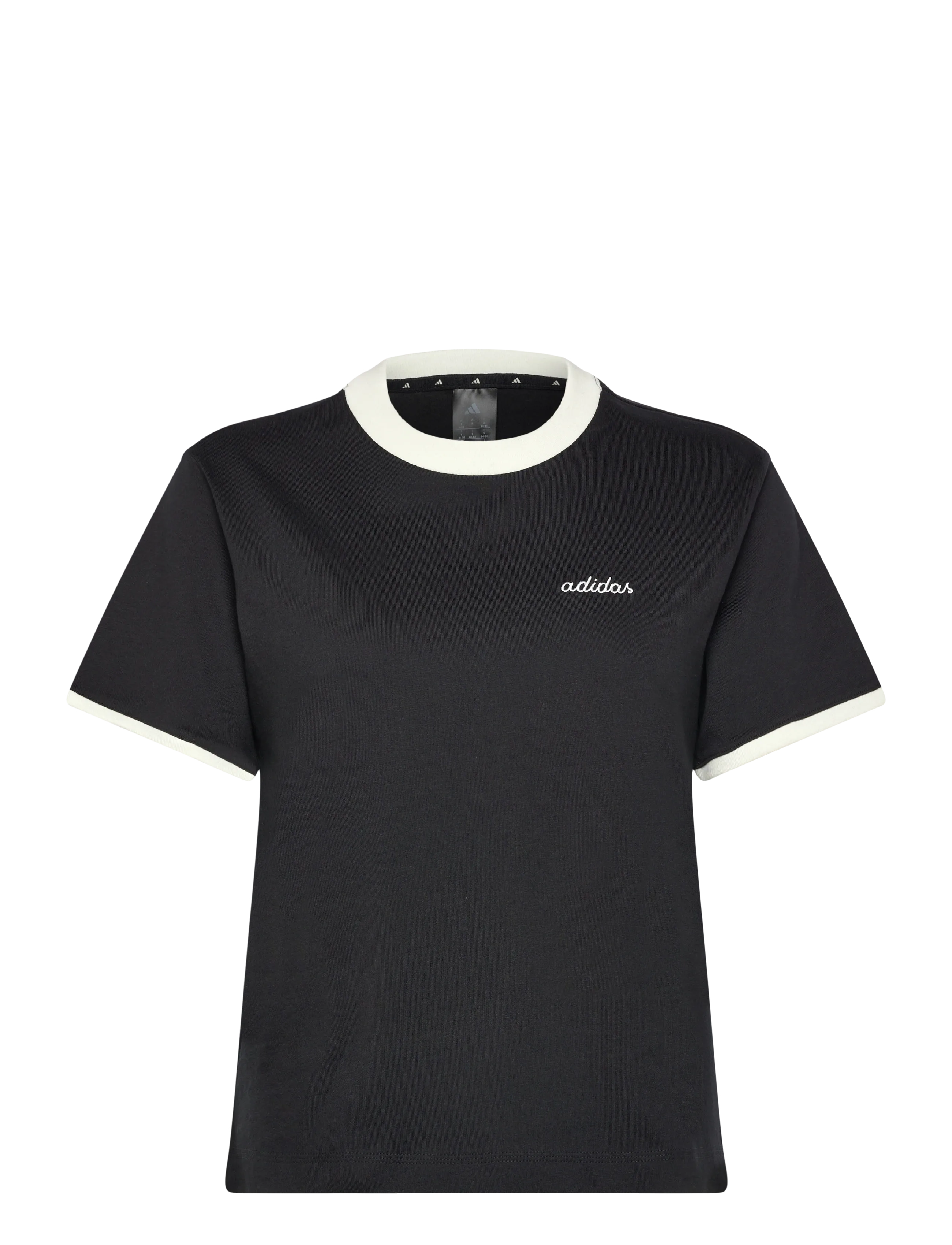 adidas Sportswear W CP TEE - Kleidung - BLACK/OWHITE / black