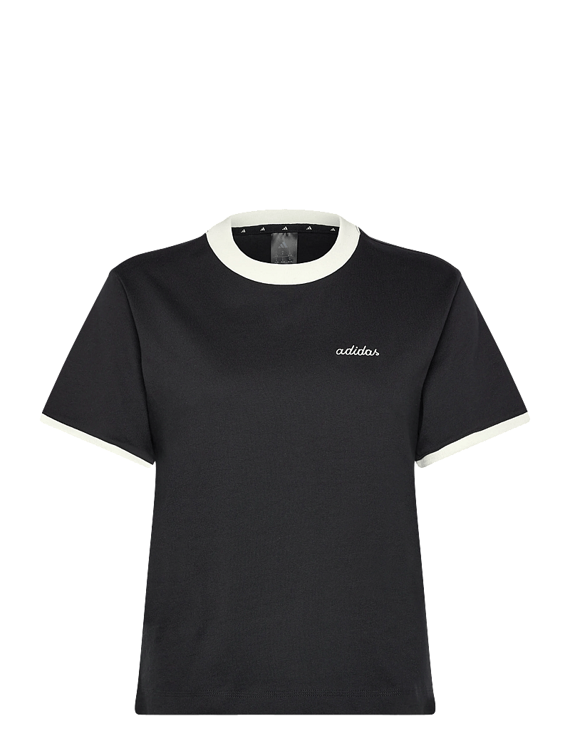 adidas Sportswear - W CP TEE - t-shirts - black/owhite - 0