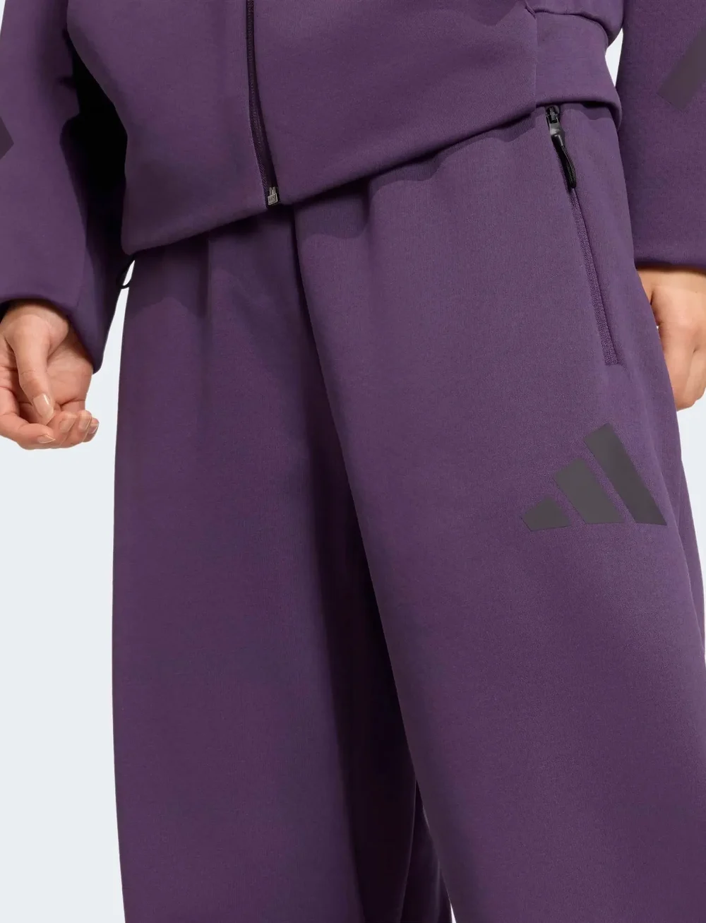 adidas Sportswear - W Z.N.E. BAR PT - treninginės kelnės - aurplu - 3