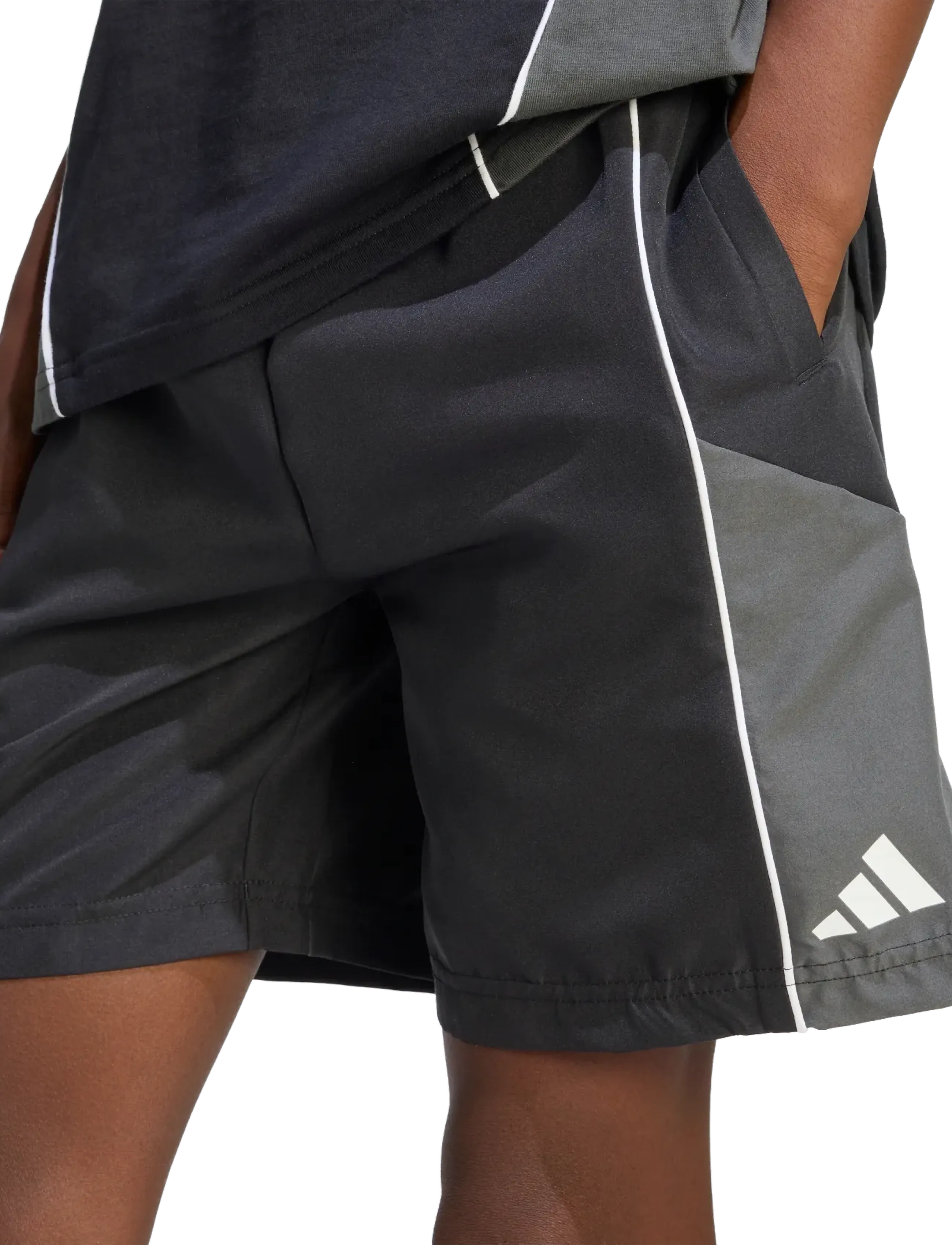 adidas Sportswear - J CB WV SHORT - sportsshorts - black/gresix/white - 4