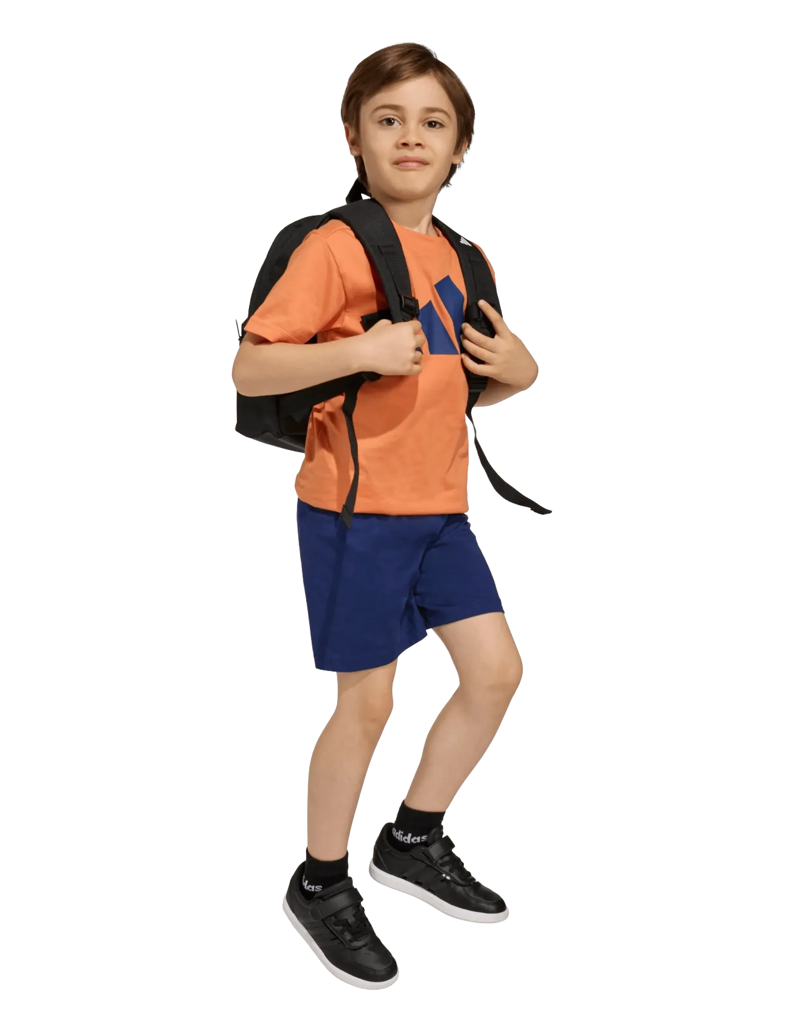 adidas Sportswear LK BL T-SET 160 - Set med kortärmad t-shirt - DUOR/DKBLUE / orange