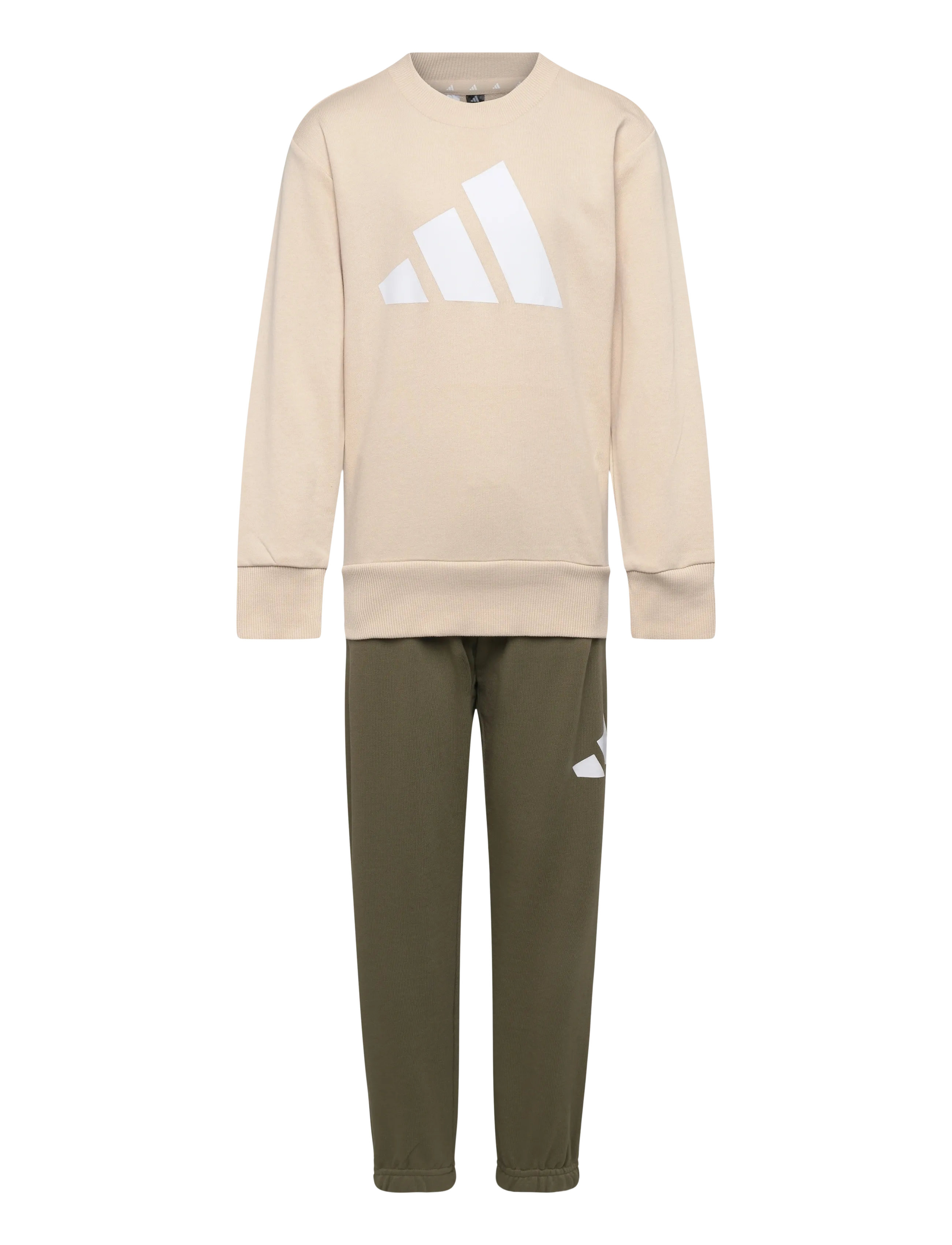 adidas Sportswear LK BL FT JOG - Joggingsæt - CRLI/WHITE / khaki/green