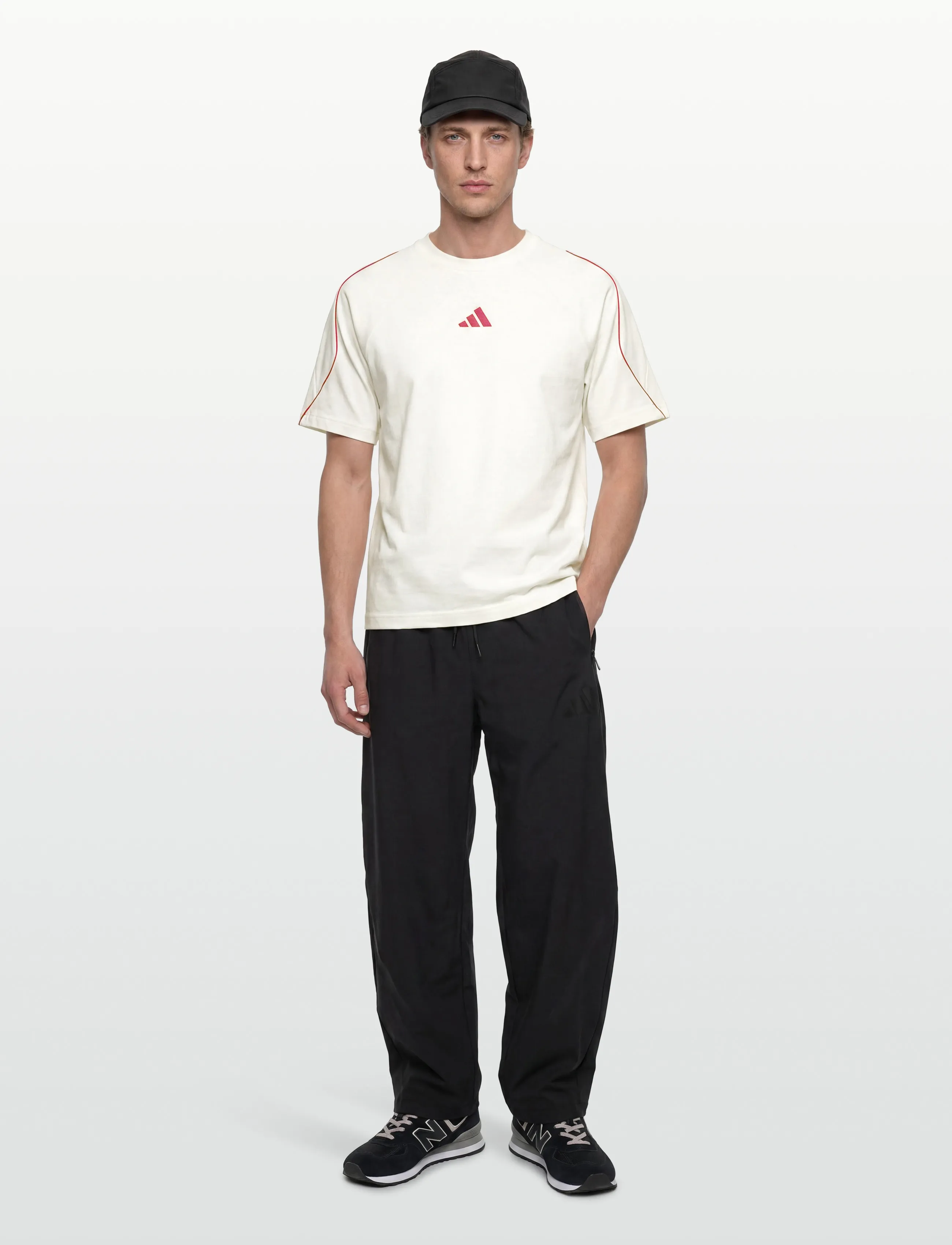 adidas Sportswear M Stadium Tee, Mænd, Stadium T-Shirt, Cream, Str: M