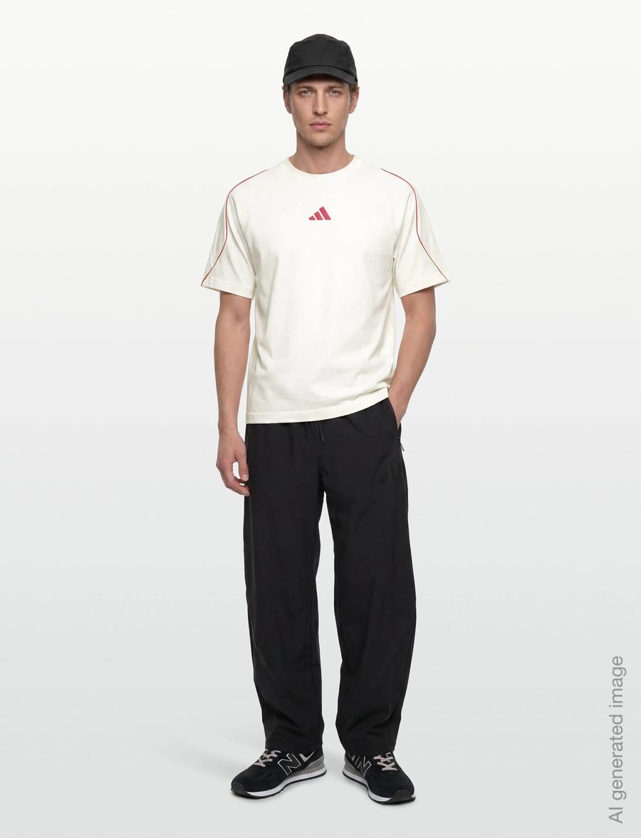 adidas Sportswear - M STADIUM TEE - oberteile & t-shirts - owhite/purrub - 0
