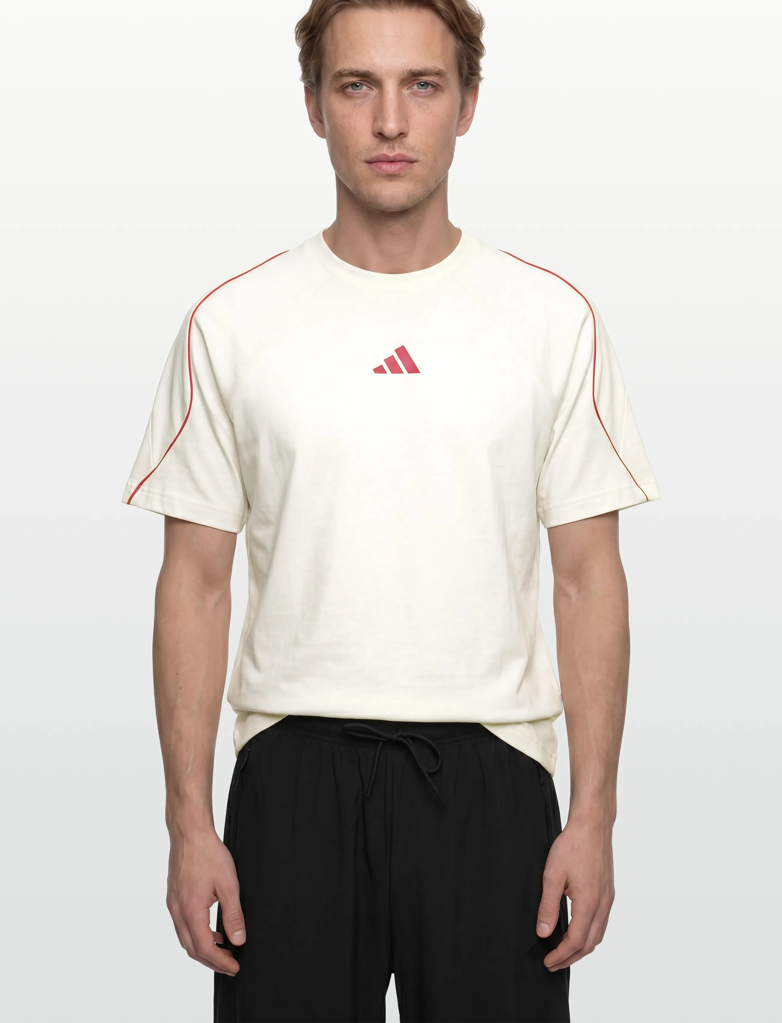 adidas Sportswear - M STADIUM TEE - topi un t-krekli - owhite/purrub - 3