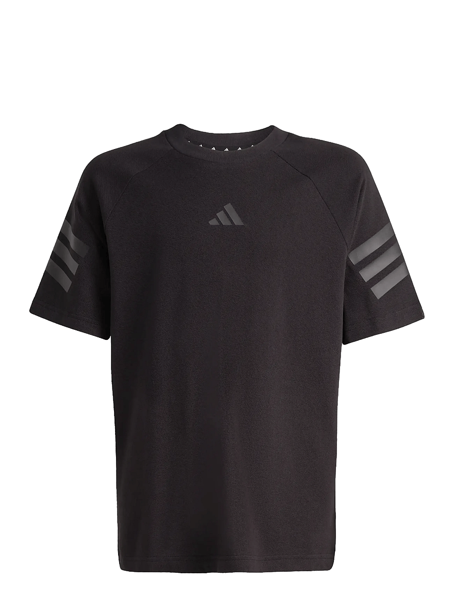 adidas Sportswear - J FI 3S TEE - kurzärmelig - black/black - 1