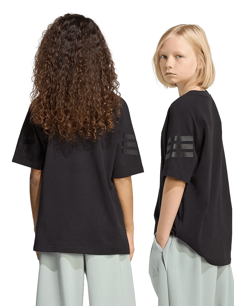 adidas Sportswear - J FI 3S TEE - kurzärmelig - black/black - 3