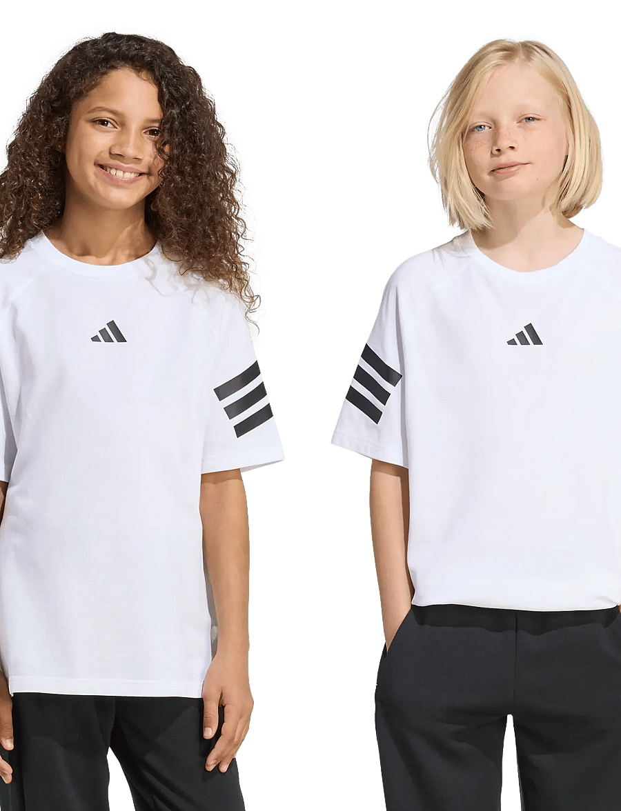 adidas Sportswear - J FI 3S TEE - lühikeste varrukatega t-särgid - white/black - 2