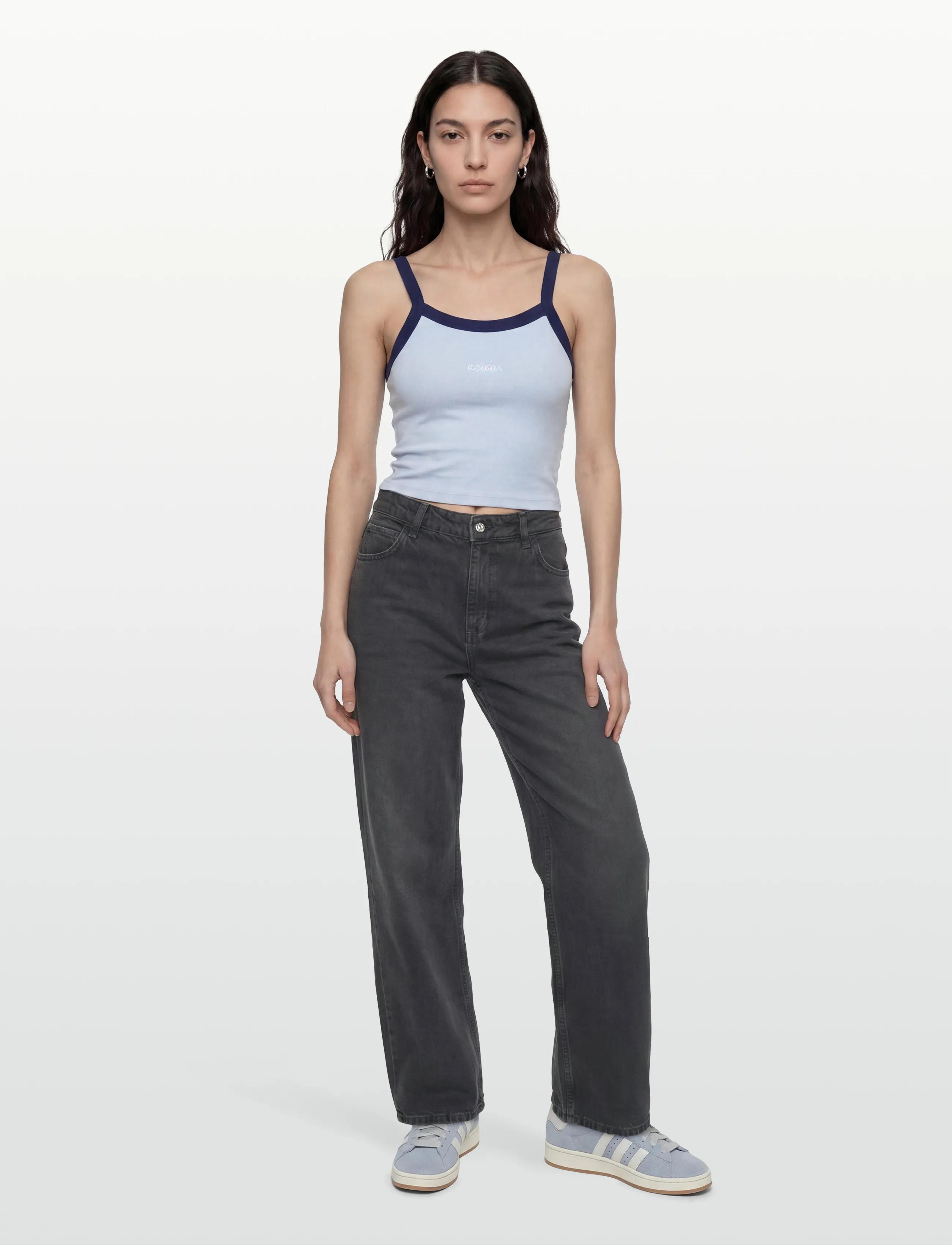 adidas Sportswear W CP TANK - Tank tops - CRSK/WHITE / navy