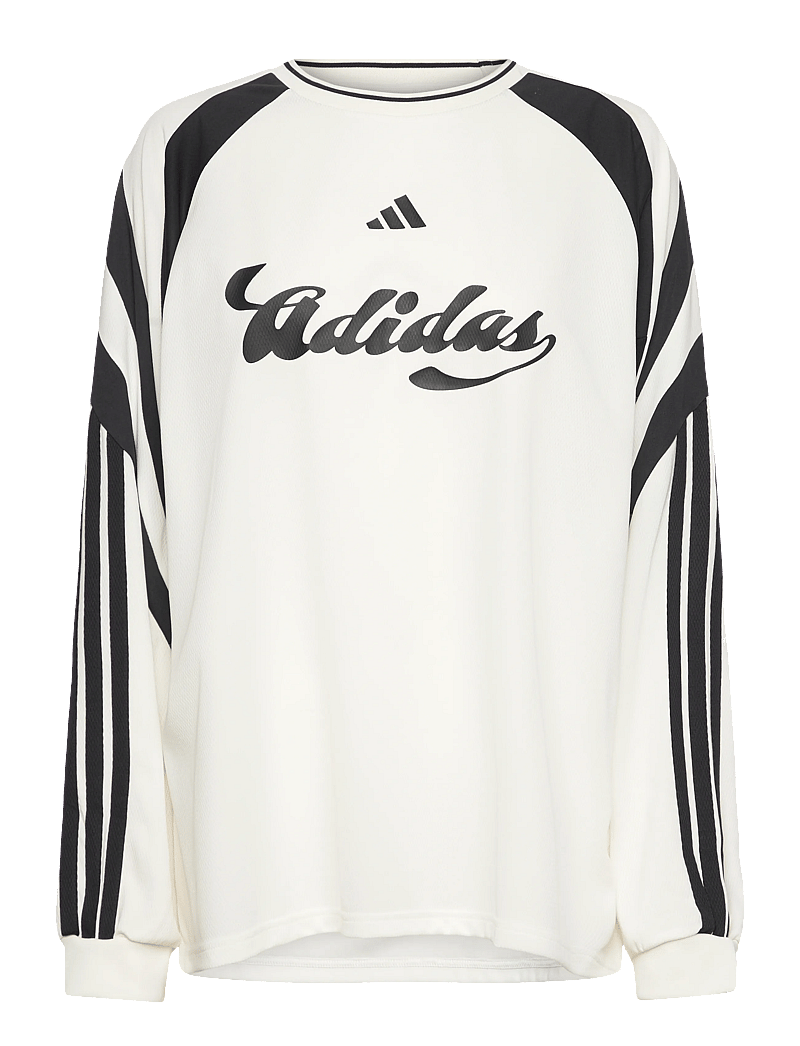 adidas Sportswear - W HER LS - långärmade tröjor - owhite/black - 0