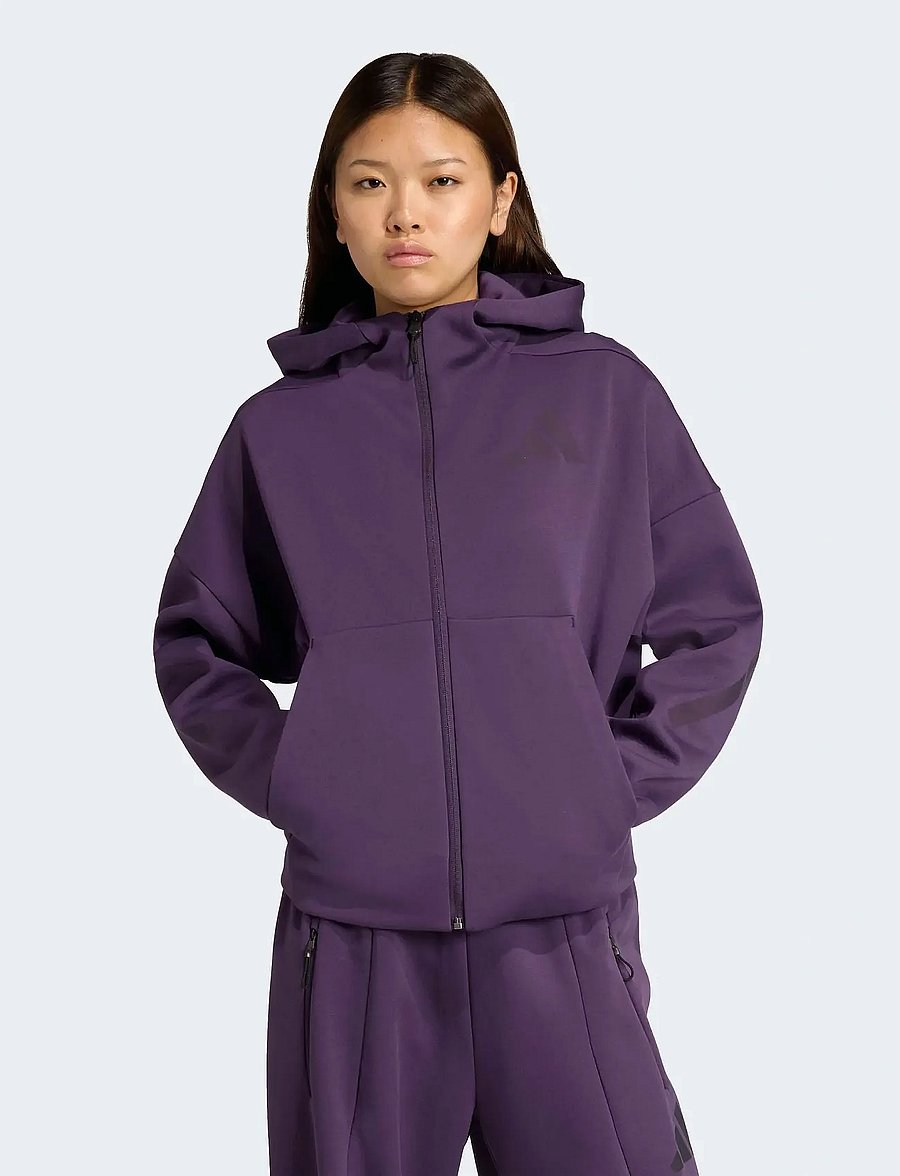 adidas Sportswear - W Z.N.E. FZ - overdele - aurplu - 0