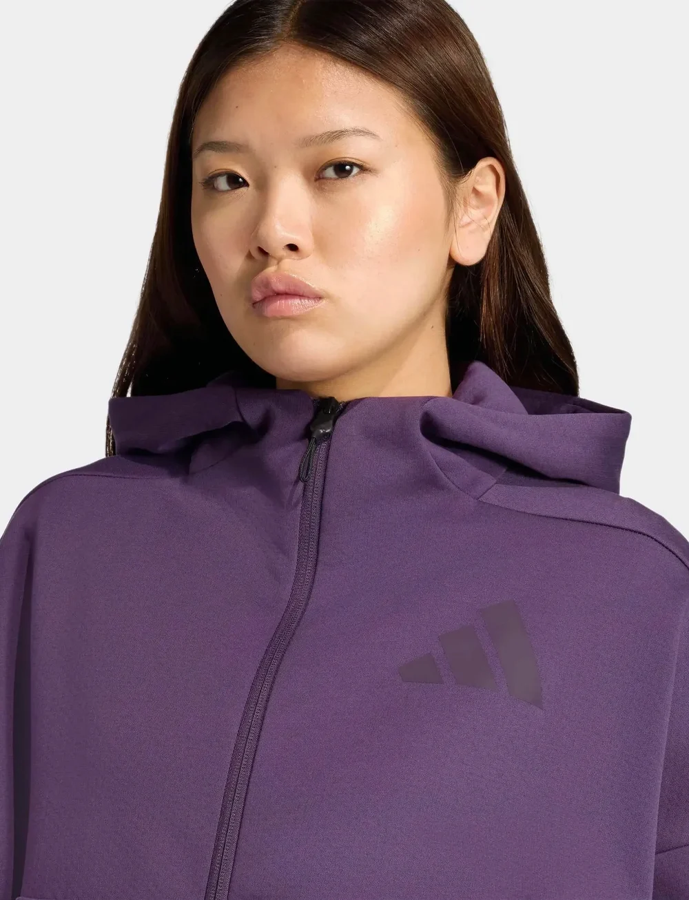 adidas Sportswear - W Z.N.E. FZ - huvtröjor - aurplu - 3