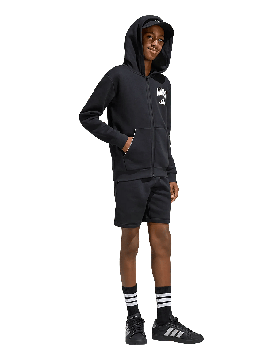 adidas Sportswear - J CLGT FL SHO - sweatshorts - black/owhite - 3