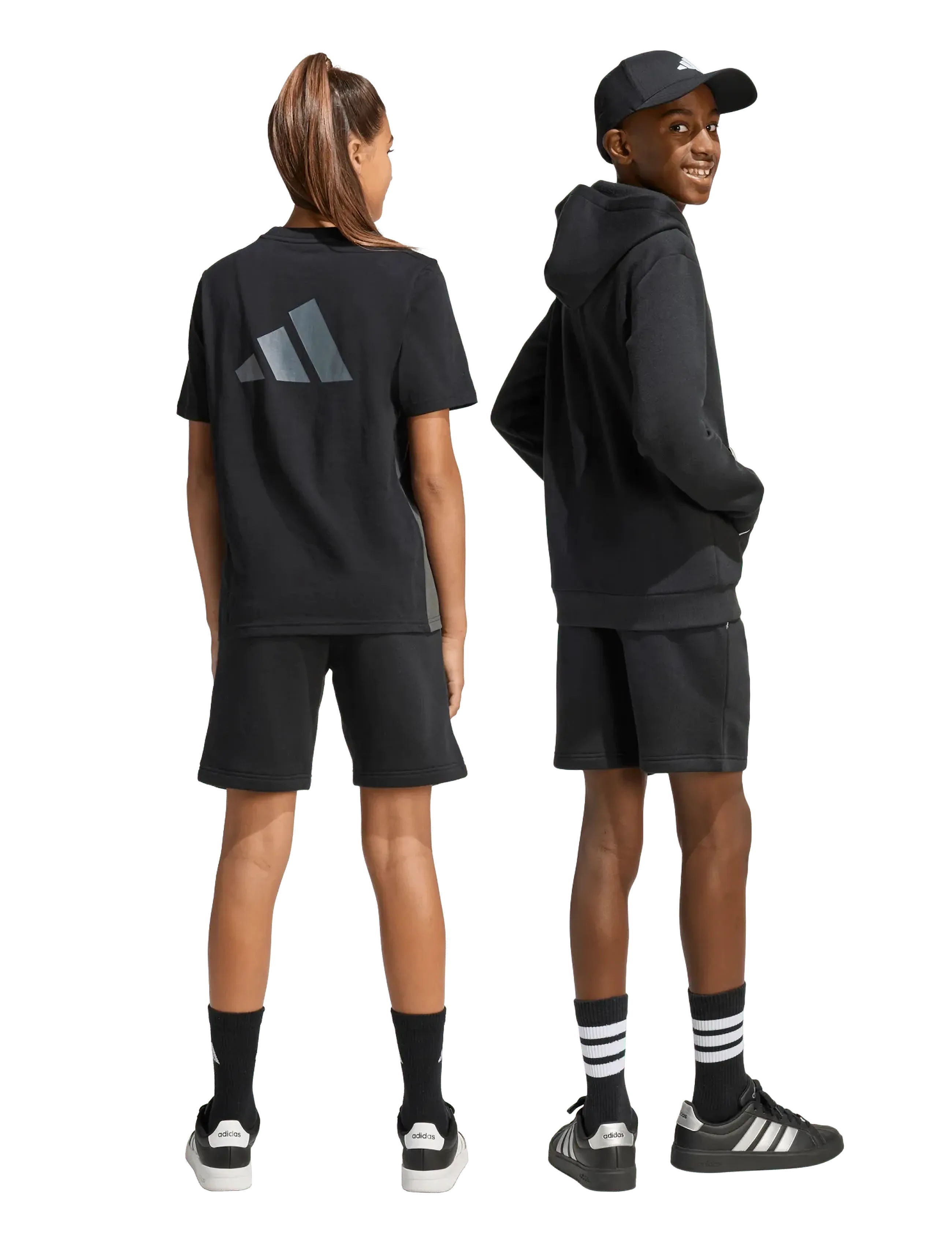adidas Sportswear - J CLGT FL SHO - sweatshorts - black/owhite - 5