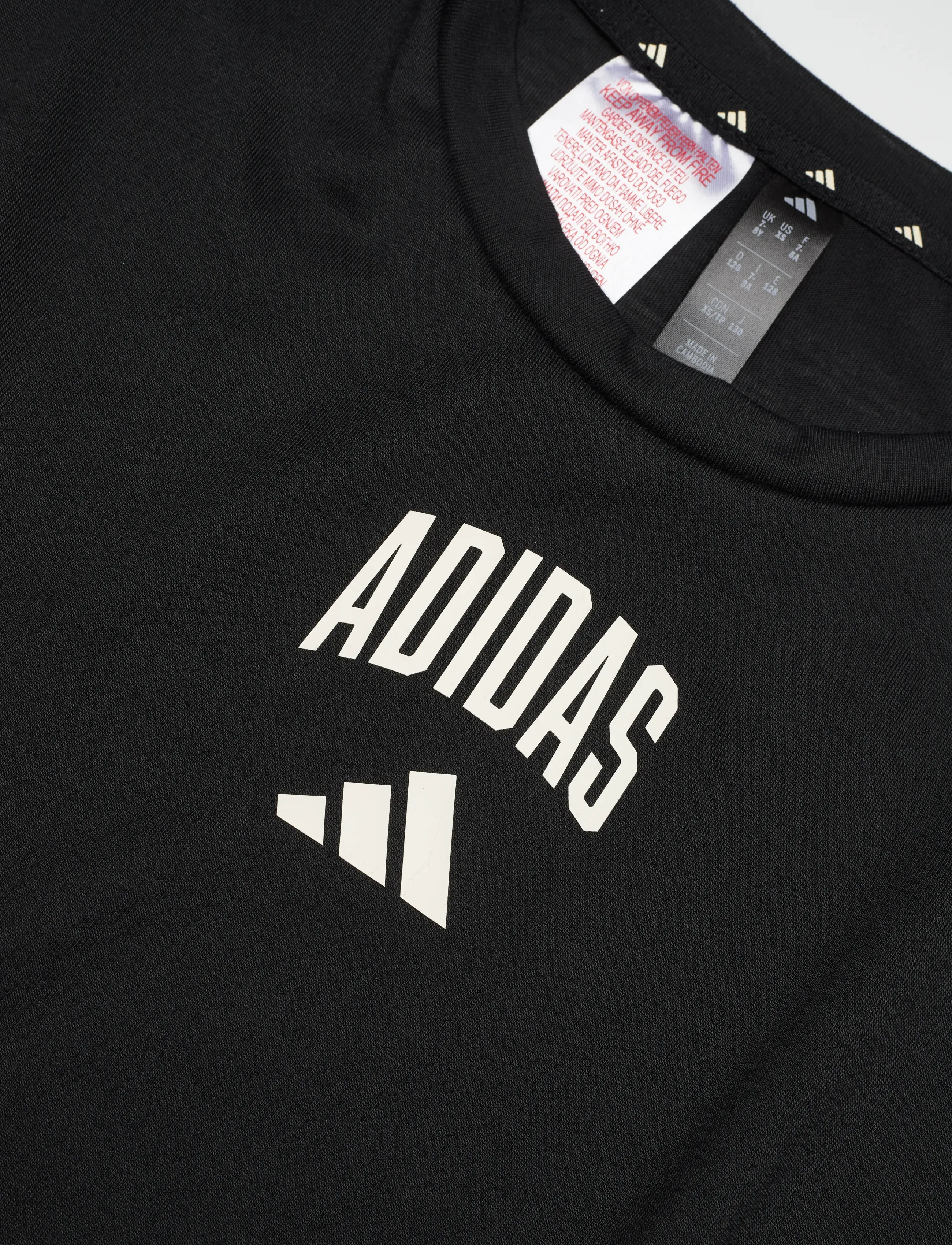 adidas Sportswear - JG CLGT TEE - sportoberteile - black/owhite - 2