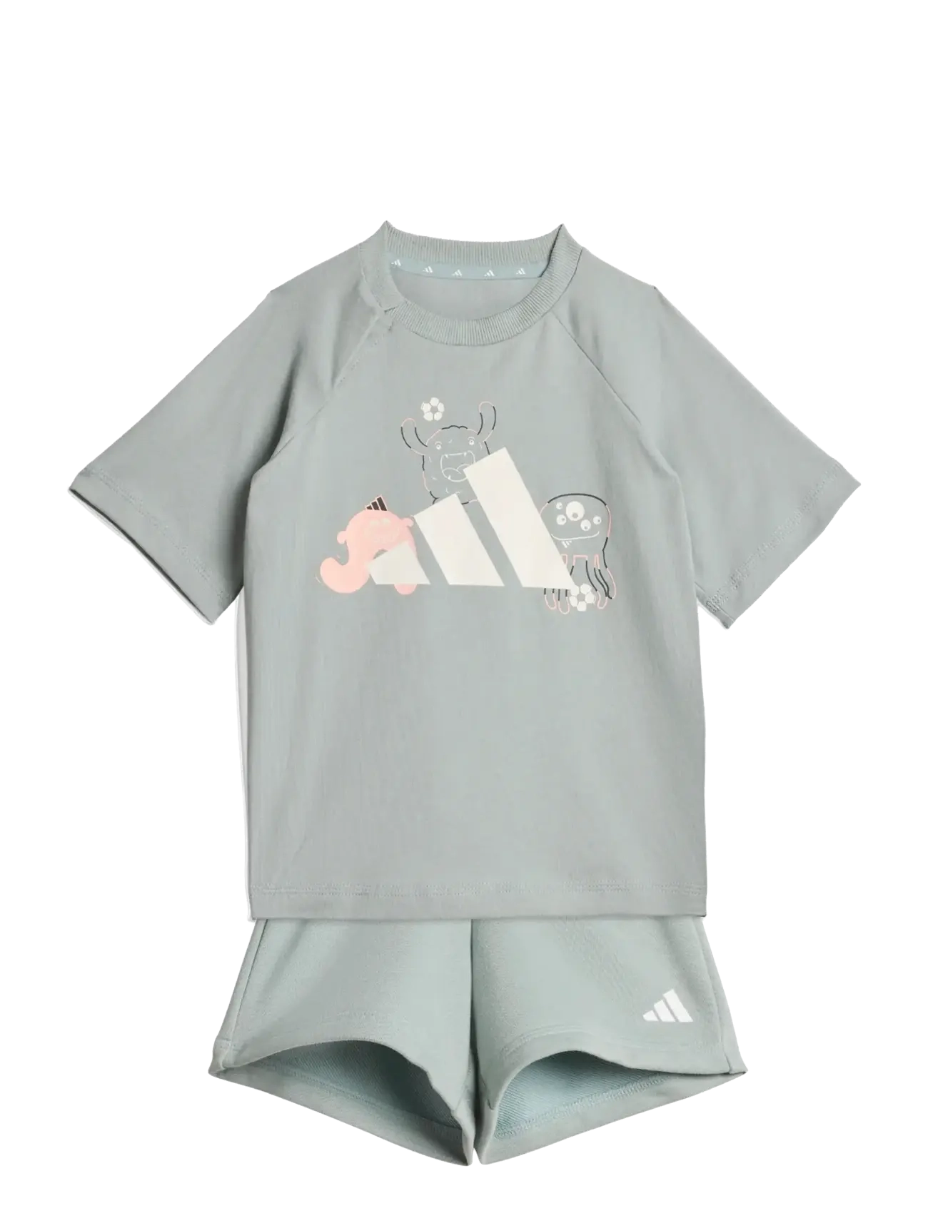 adidas Sportswear I TRNSTR T SET - App deal - WOSA/WHITE / green