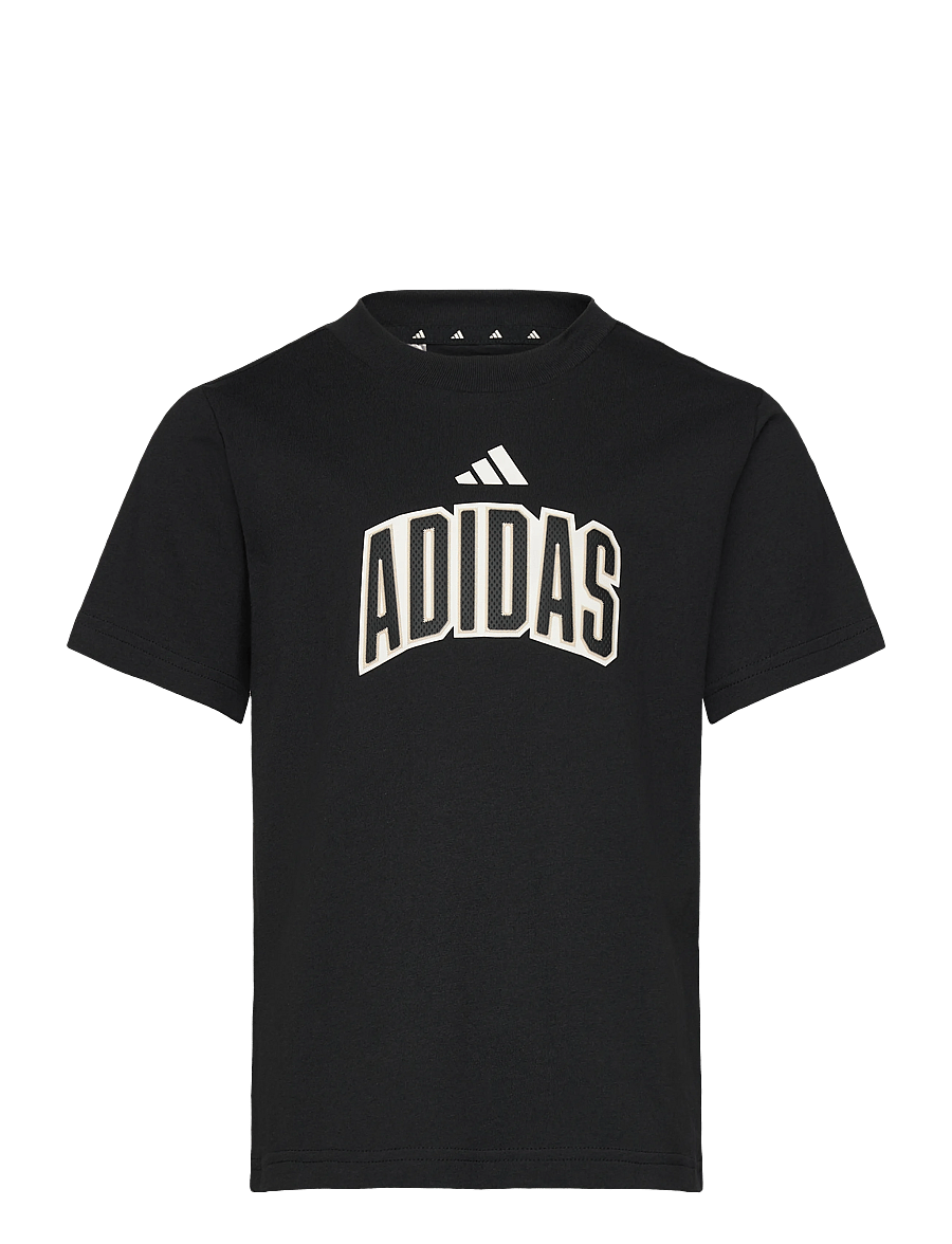 adidas Sportswear - J STD GFX TEE - sporditopid - black/owhite - 0