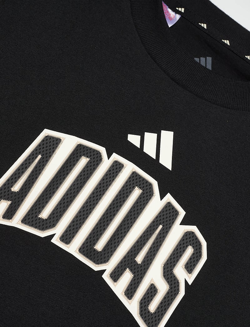 adidas Sportswear - J STD GFX TEE - sportstoppe - black/owhite - 2