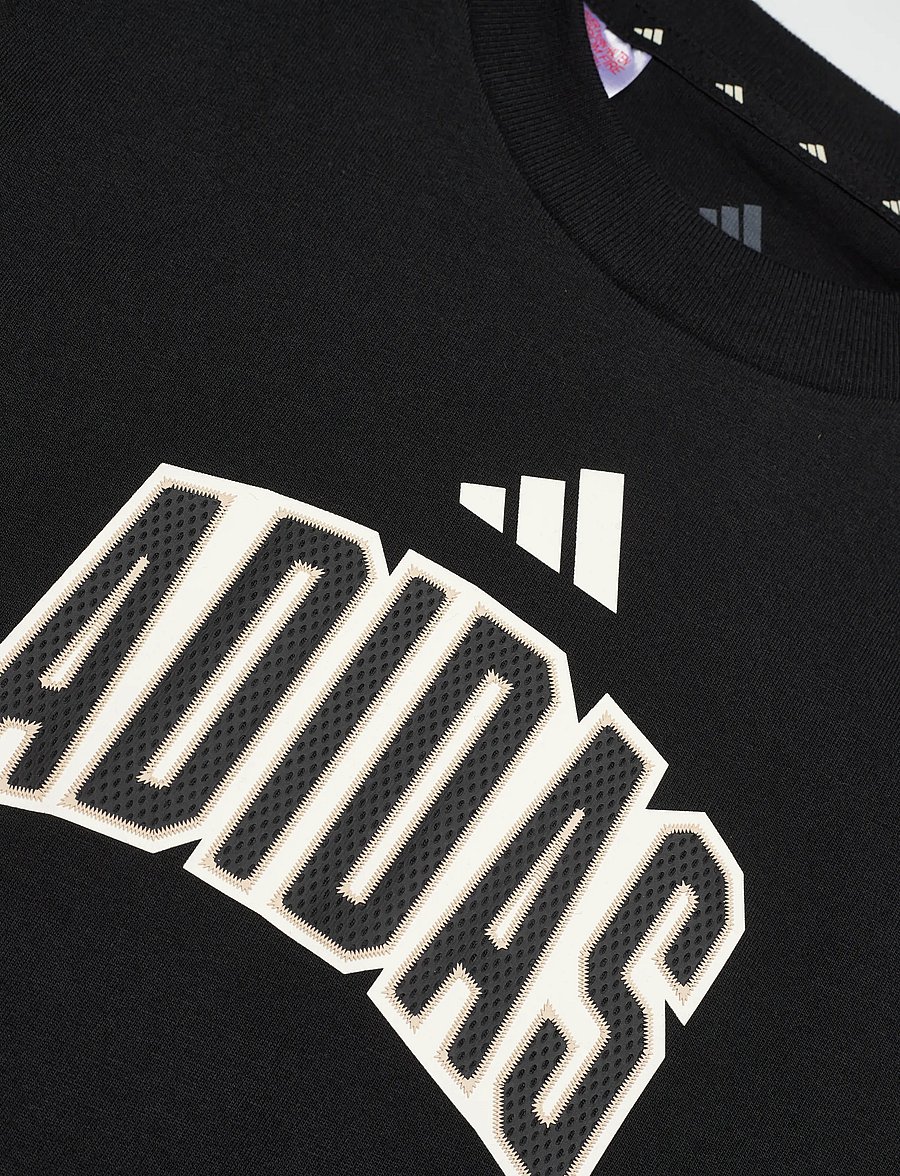 adidas Sportswear - J STD GFX TEE - sporditopid - black/owhite - 2