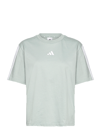 adidas Sportswear W 3S SJ BF T - T-särgid - WOSA/WHITE / green